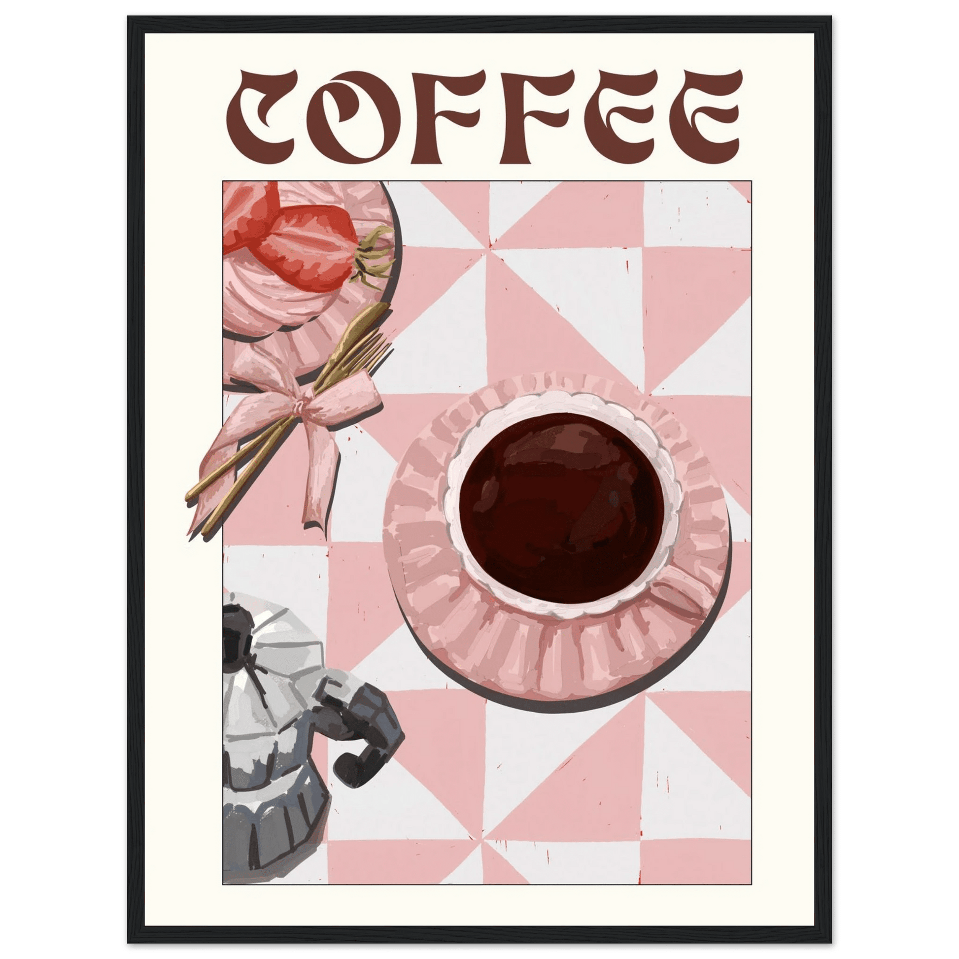 Coffee Poster – Cozy Breakfast Kitchen Wall Art Print (Digital & Printed Options) - Evergreen Posters