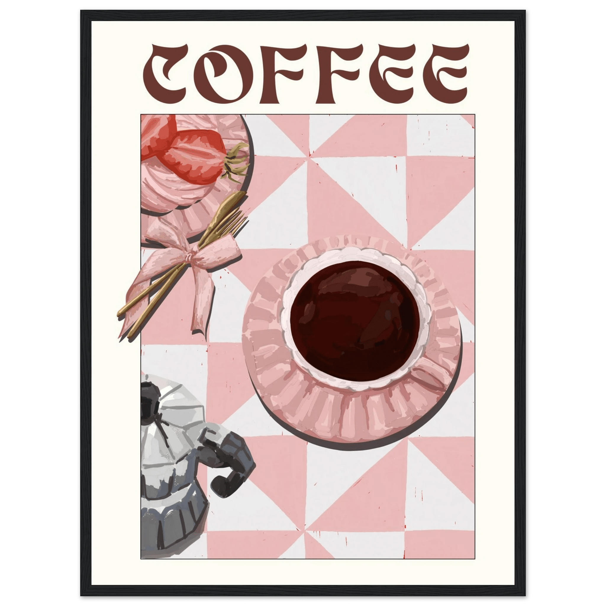 Coffee Poster – Cozy Breakfast Kitchen Wall Art Print (Digital & Printed Options) - Evergreen Posters