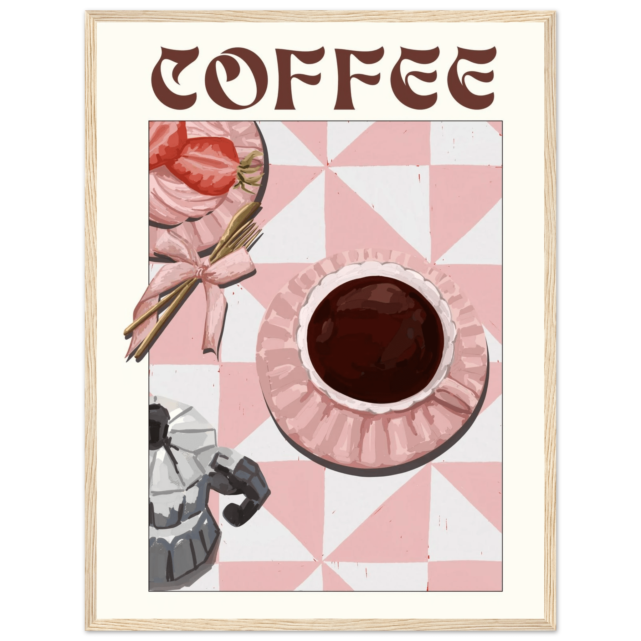 Coffee Poster – Cozy Breakfast Kitchen Wall Art Print (Digital & Printed Options) - Evergreen Posters