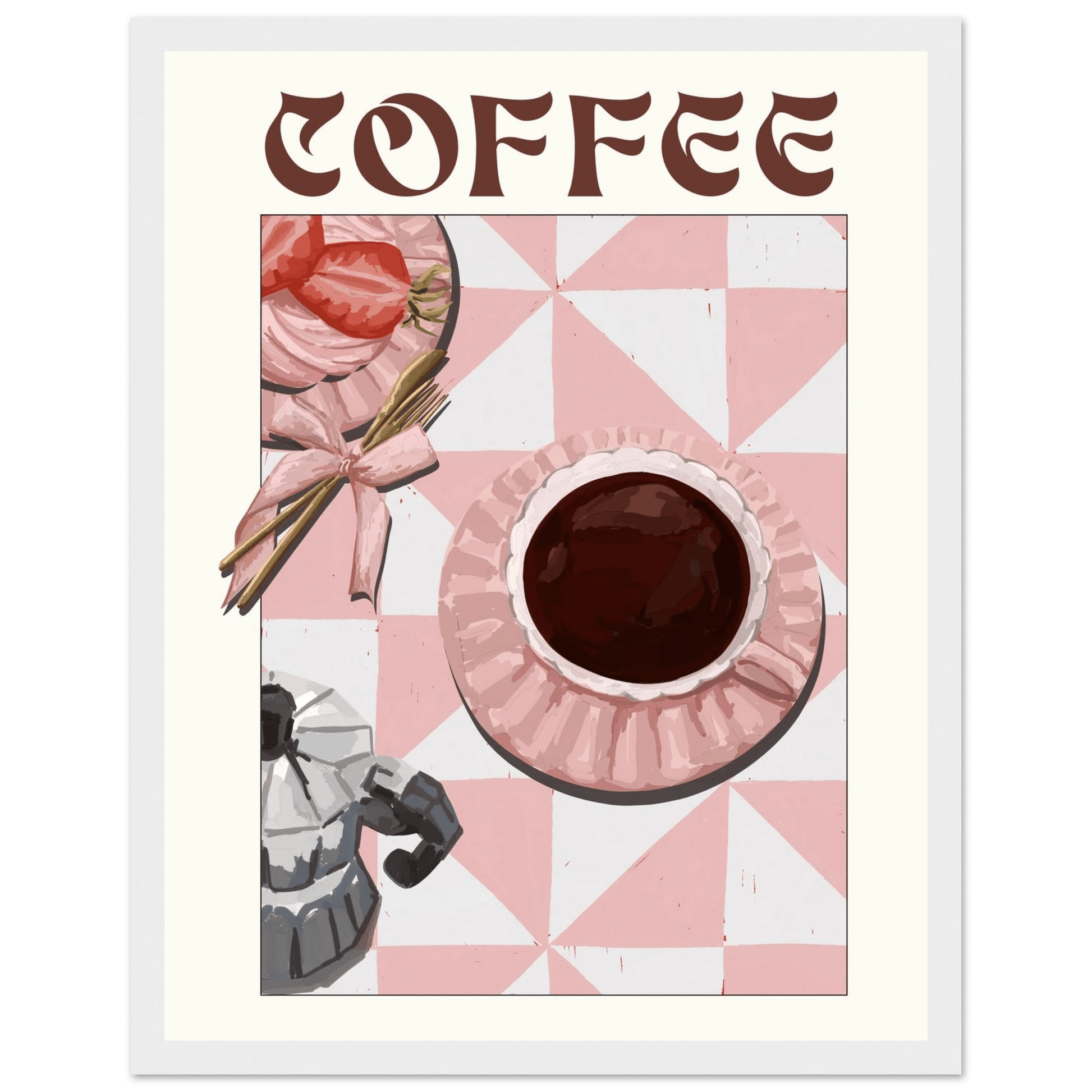 Coffee Poster – Cozy Breakfast Kitchen Wall Art Print (Digital & Printed Options) - Evergreen Posters