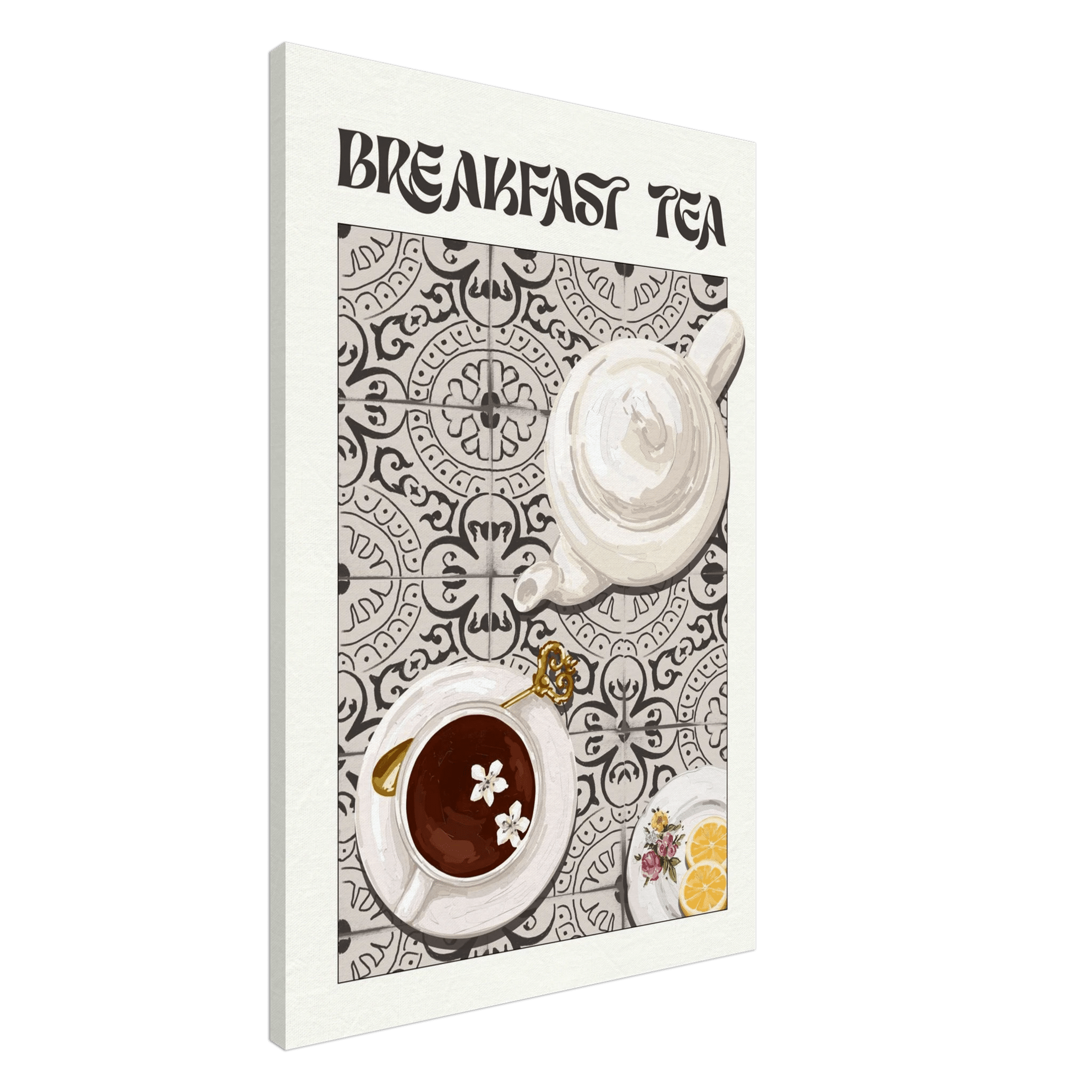 Breakfast Tea Poster – Cozy Kitchen Wall Art Print (Digital & Printed Options) - Evergreen Posters