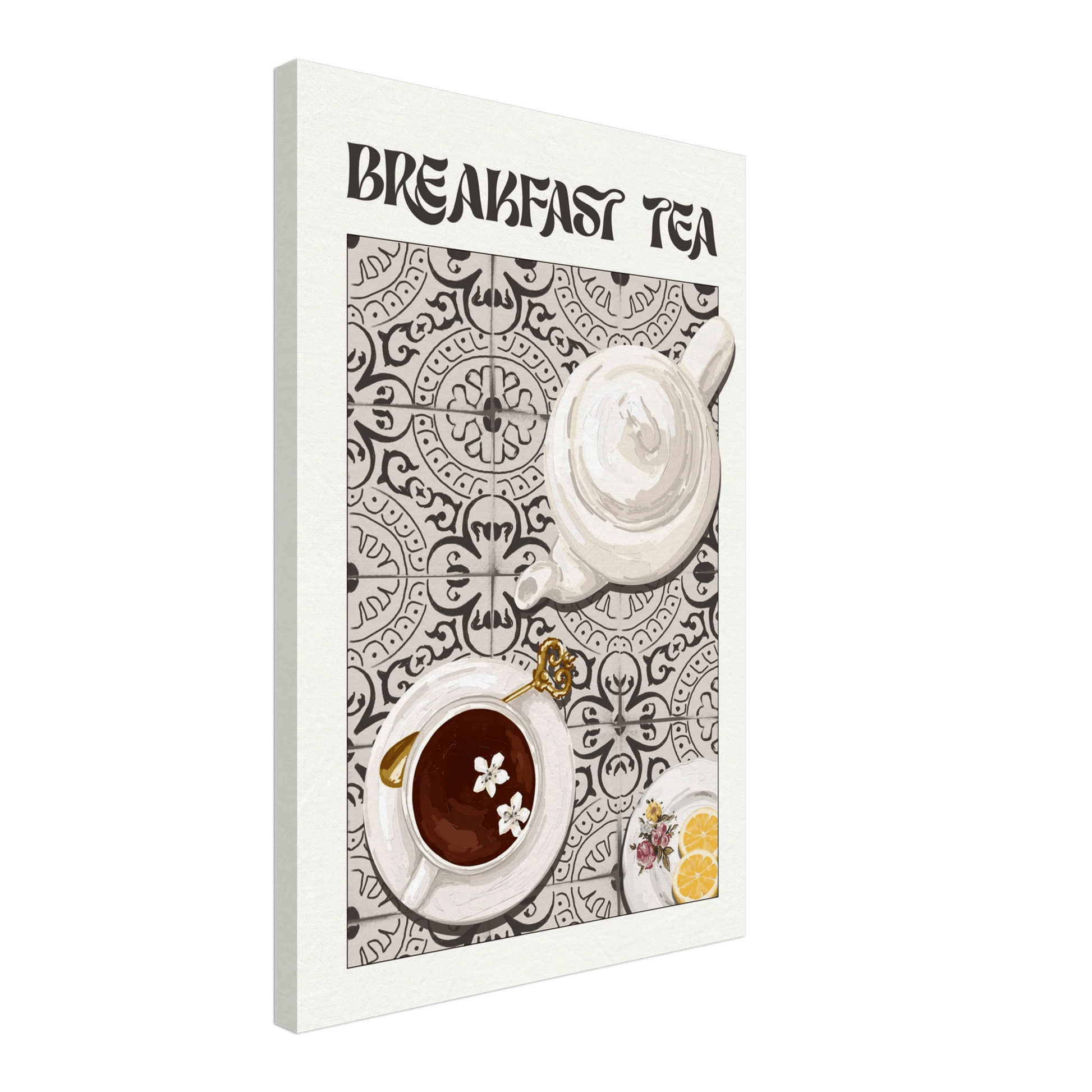 Breakfast Tea Poster – Cozy Kitchen Wall Art Print (Digital & Printed Options) - Evergreen Posters