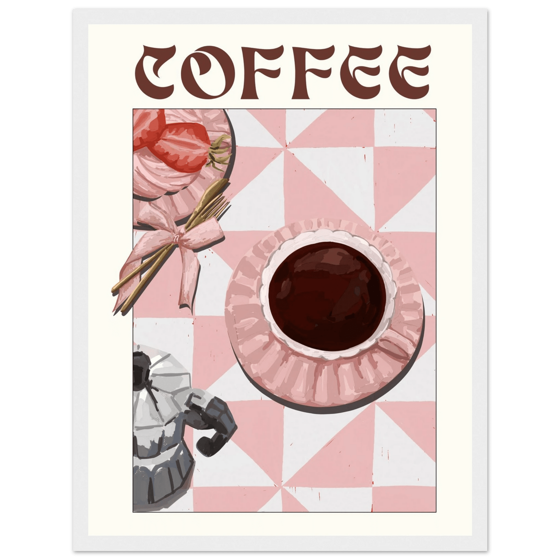 Coffee Poster – Cozy Breakfast Kitchen Wall Art Print (Digital & Printed Options) - Evergreen Posters