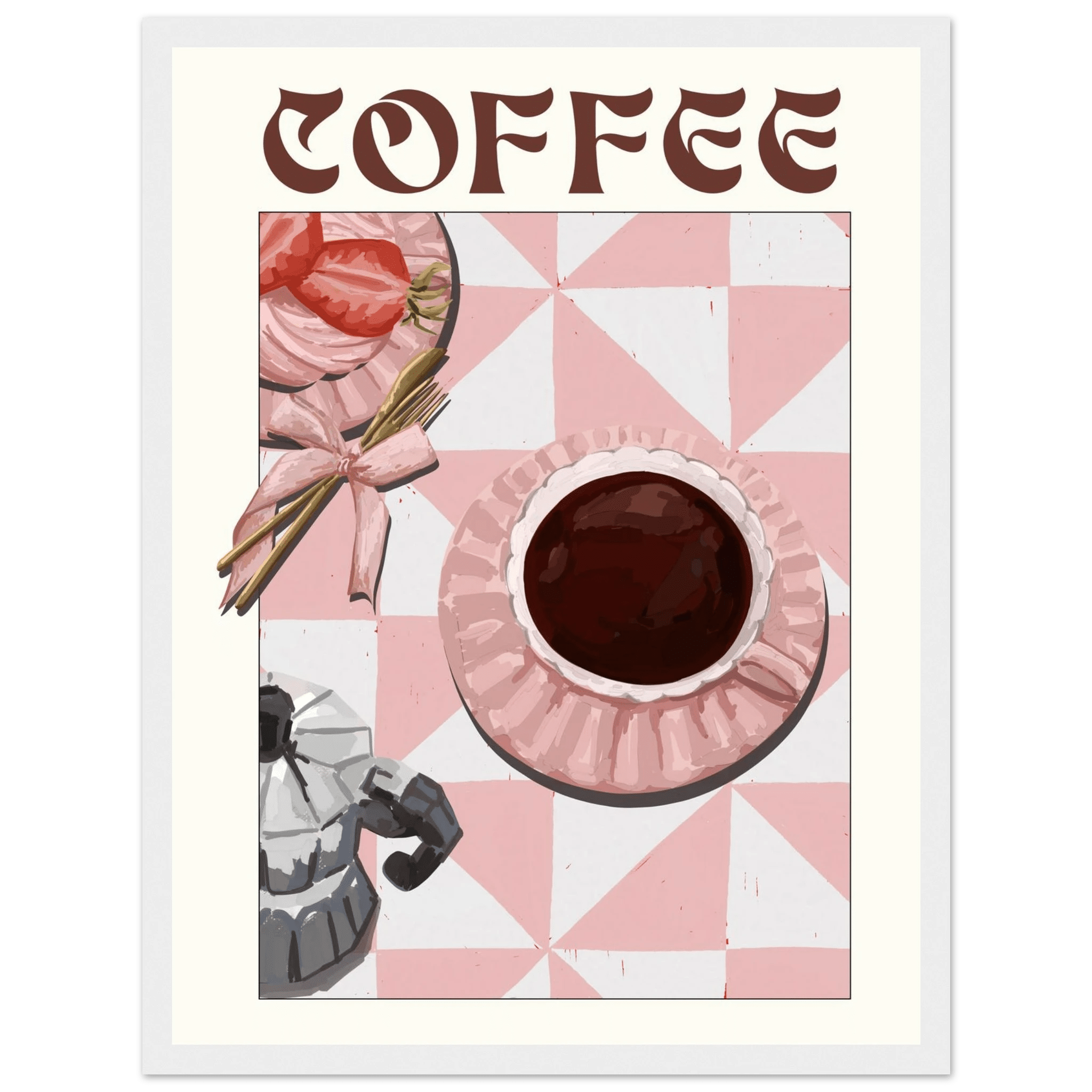 Coffee Poster – Cozy Breakfast Kitchen Wall Art Print (Digital & Printed Options) - Evergreen Posters