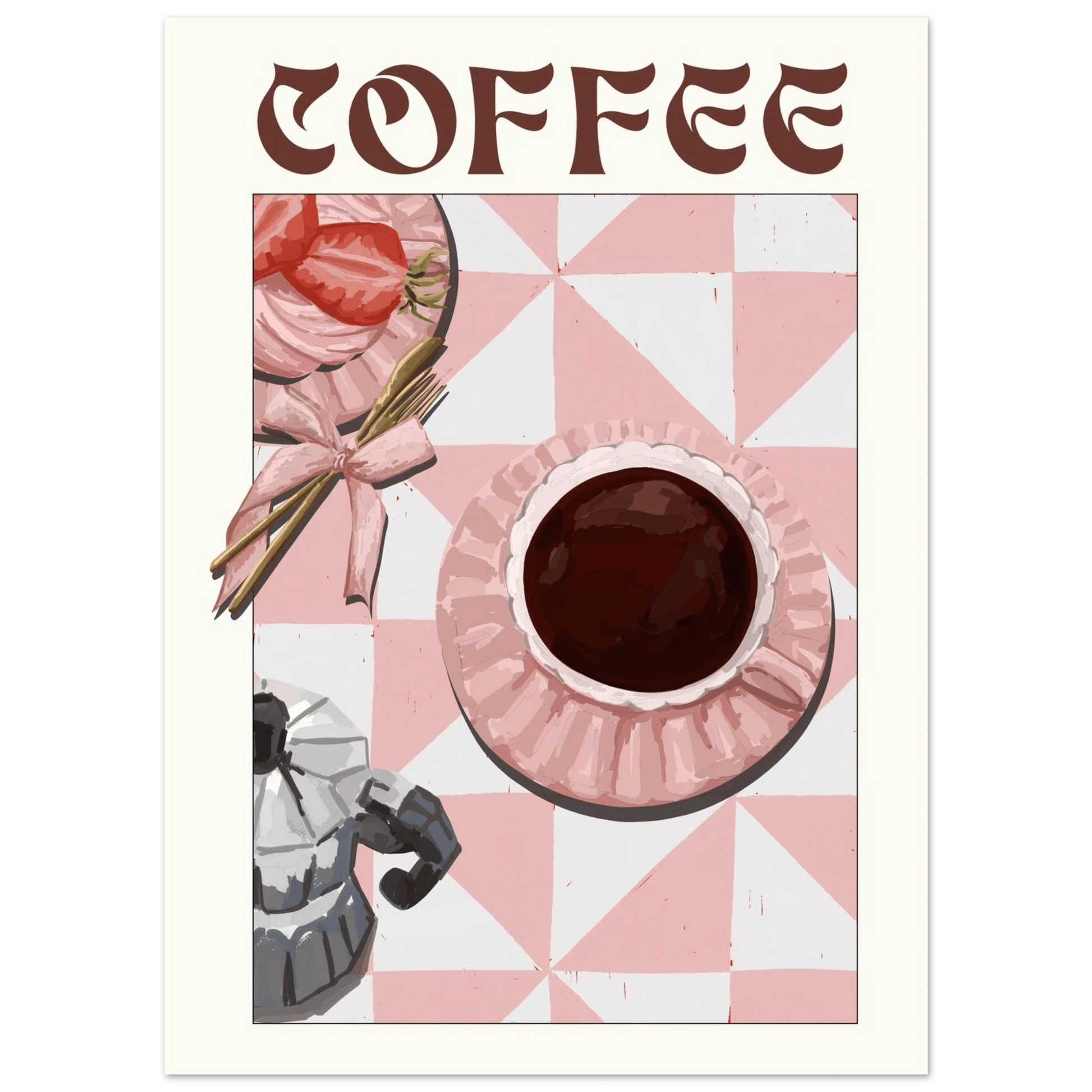Coffee Poster – Cozy Breakfast Kitchen Wall Art Print (Digital & Printed Options) - Evergreen Posters