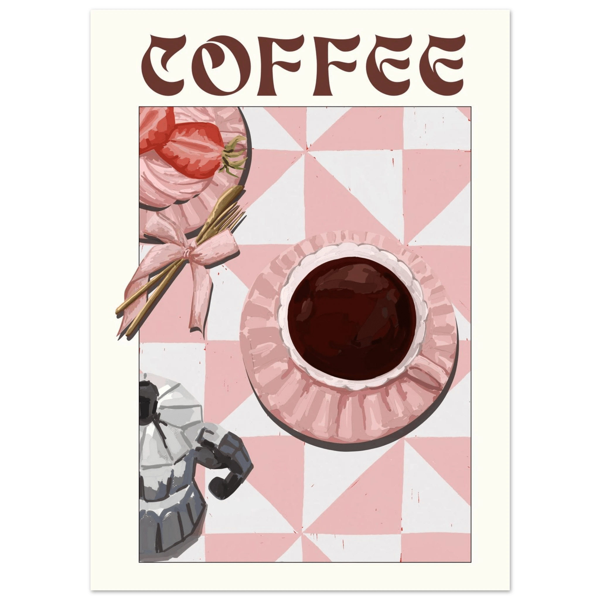 Coffee Poster – Cozy Breakfast Kitchen Wall Art Print (Digital & Printed Options) - Evergreen Posters
