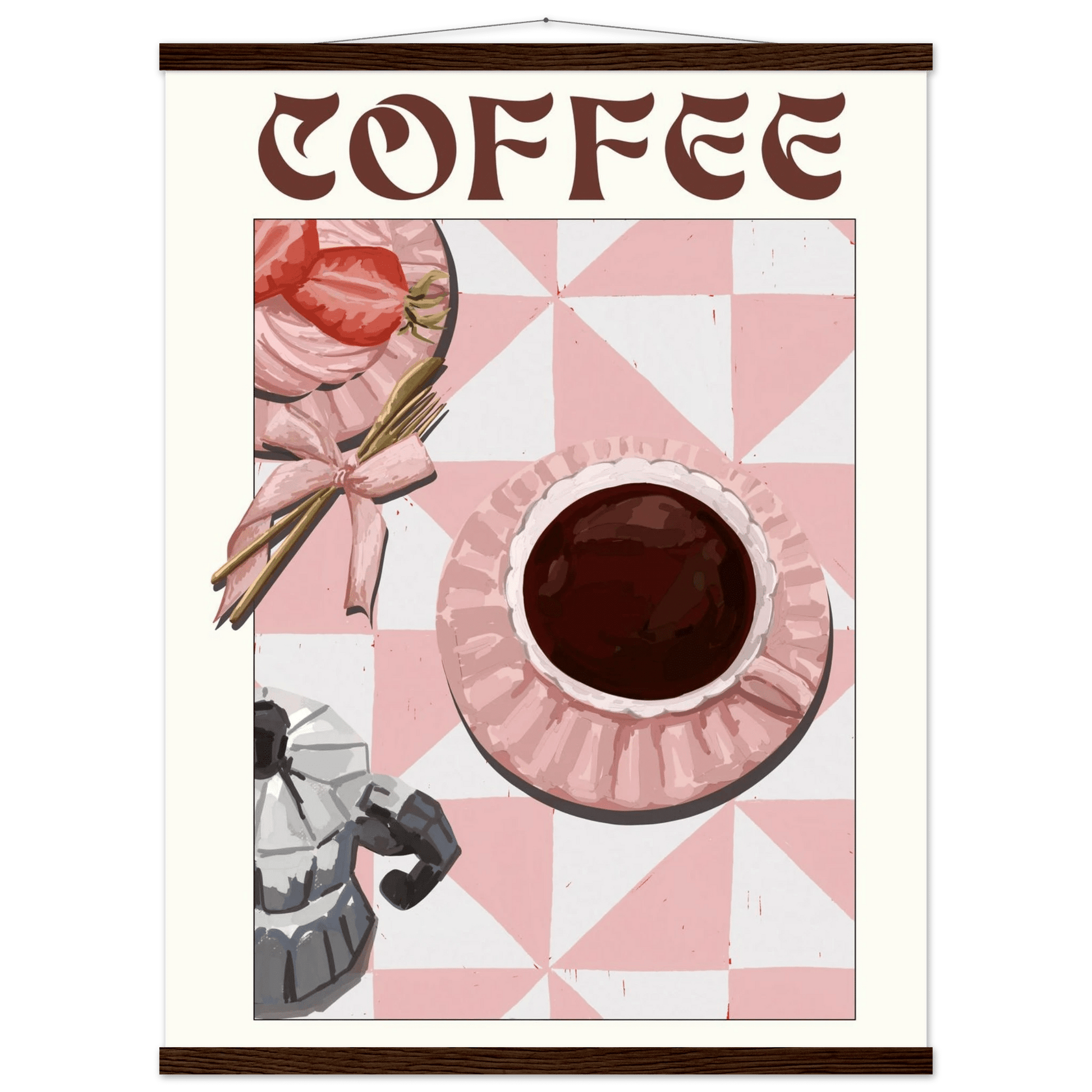 Coffee Poster – Cozy Breakfast Kitchen Wall Art Print (Digital & Printed Options) - Evergreen Posters