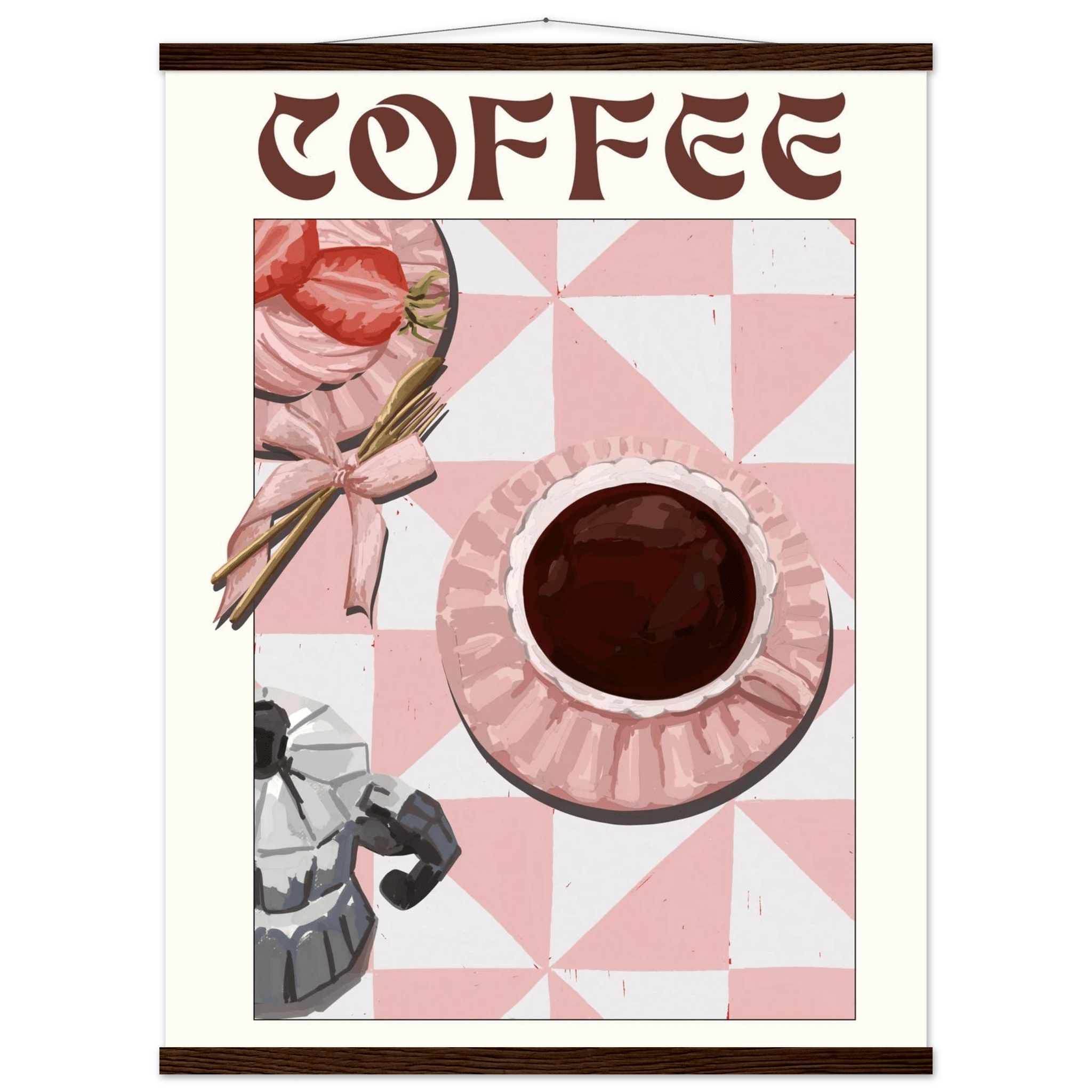 Coffee Poster – Cozy Breakfast Kitchen Wall Art Print (Digital & Printed Options) - Evergreen Posters