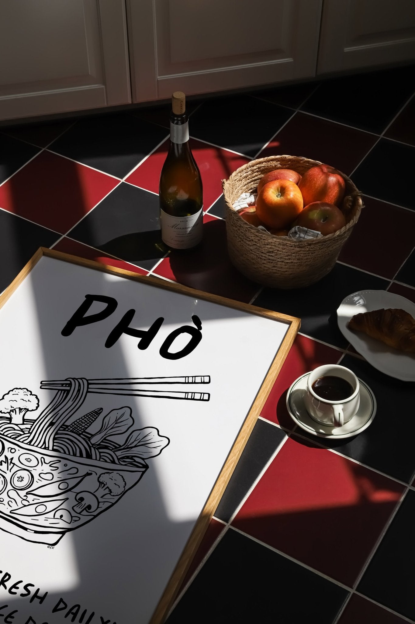 Pho Poster – Funny Vietnamese Kitchen Wall Art Print (Digital & Printed Options) - Evergreen Posters