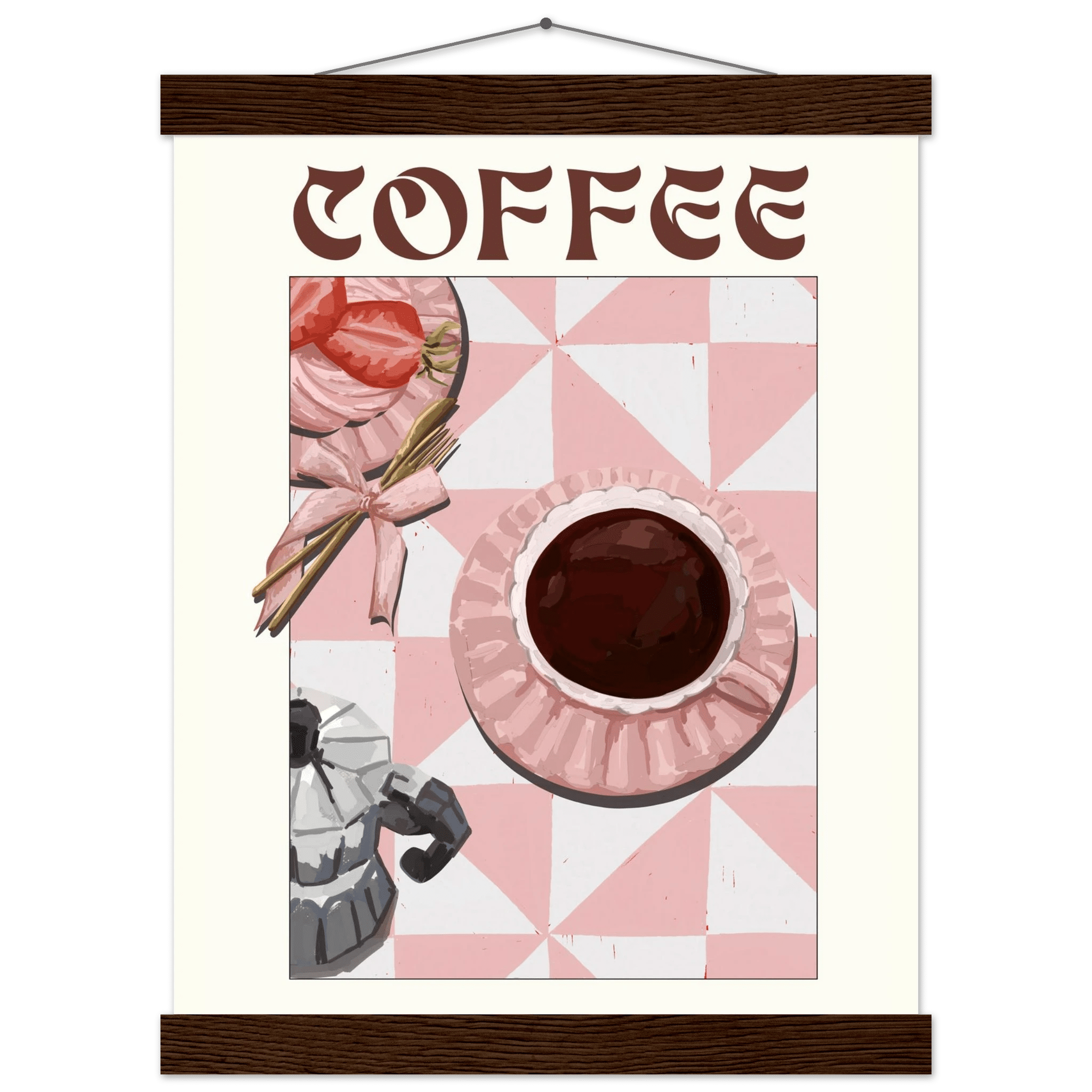 Coffee Poster – Cozy Breakfast Kitchen Wall Art Print (Digital & Printed Options) - Evergreen Posters