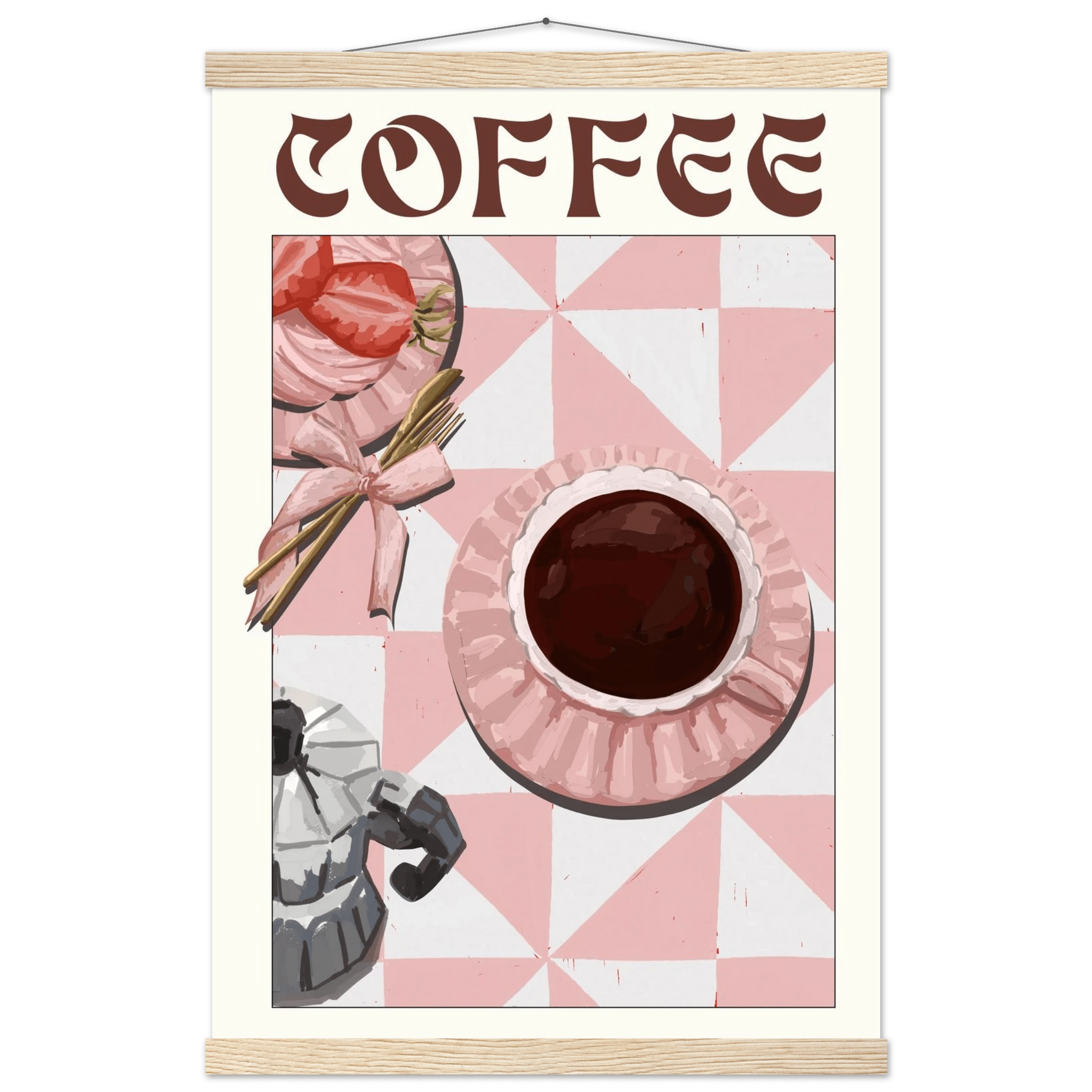 Coffee Poster – Cozy Breakfast Kitchen Wall Art Print (Digital & Printed Options) - Evergreen Posters