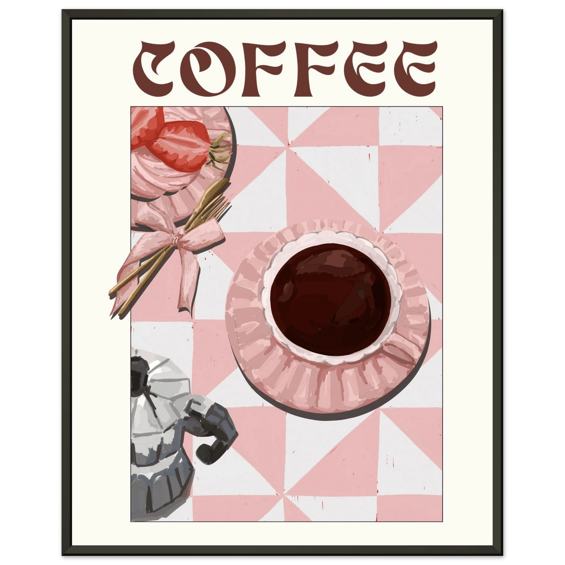 Coffee Poster – Cozy Breakfast Kitchen Wall Art Print (Digital & Printed Options) - Evergreen Posters