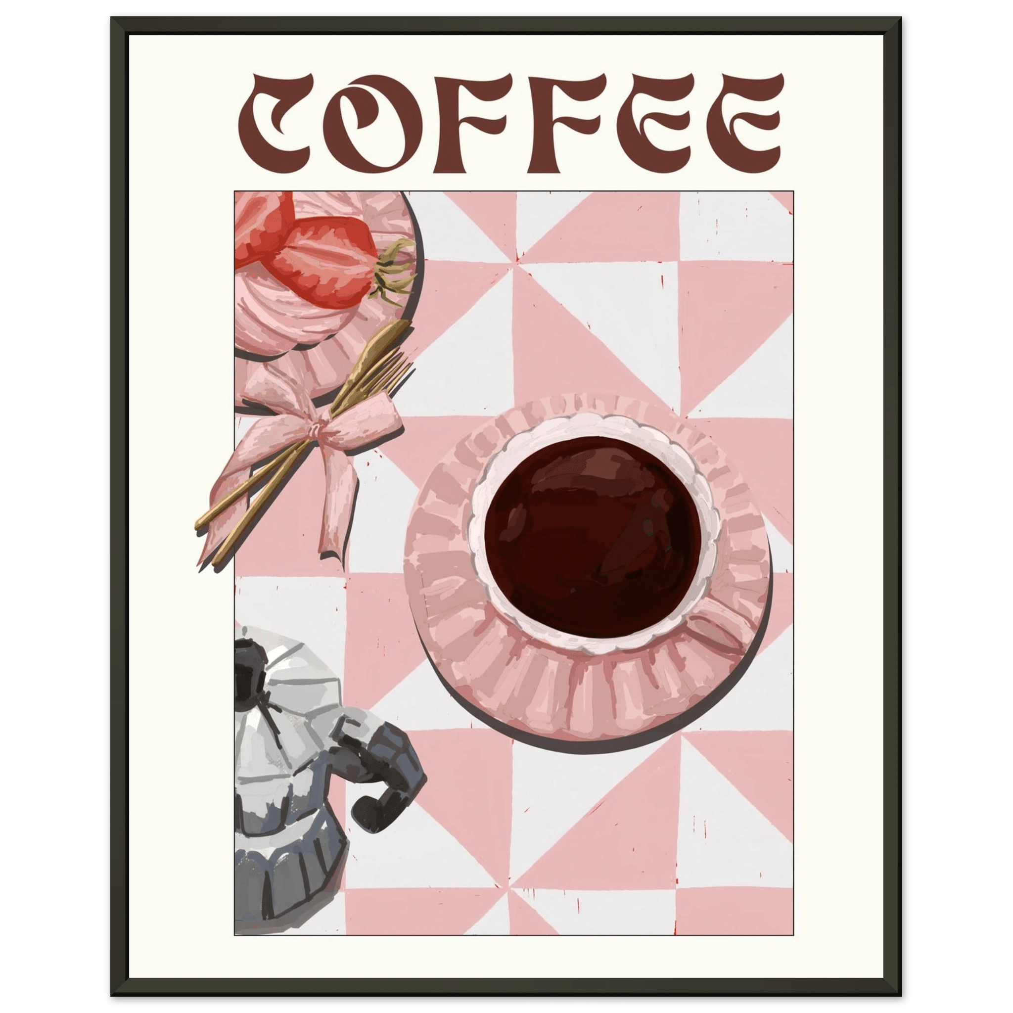 Coffee Poster – Cozy Breakfast Kitchen Wall Art Print (Digital & Printed Options) - Evergreen Posters