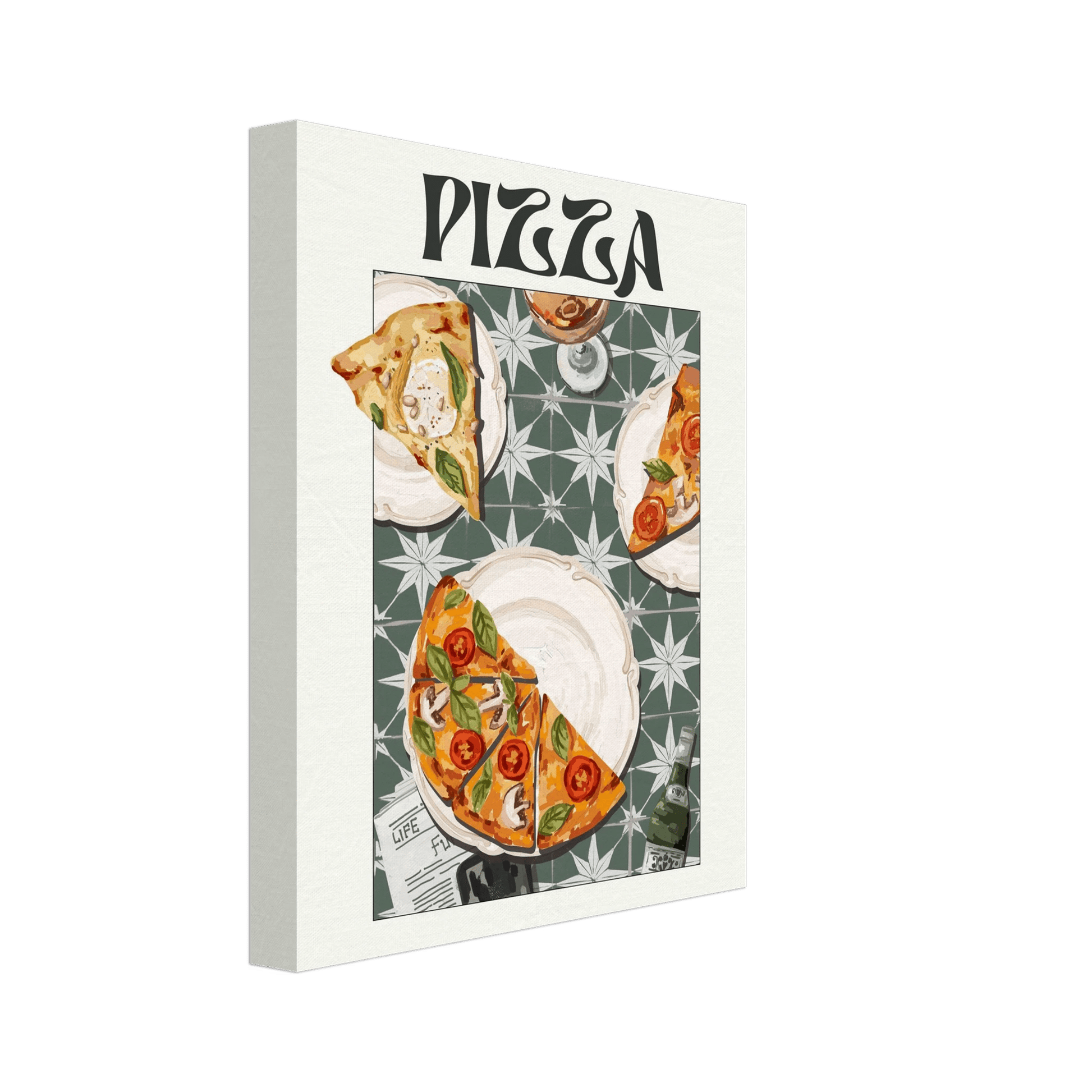 Pizza Poster – Playful Italian Kitchen Wall Art Print (Digital & Printed Options) - Evergreen Posters