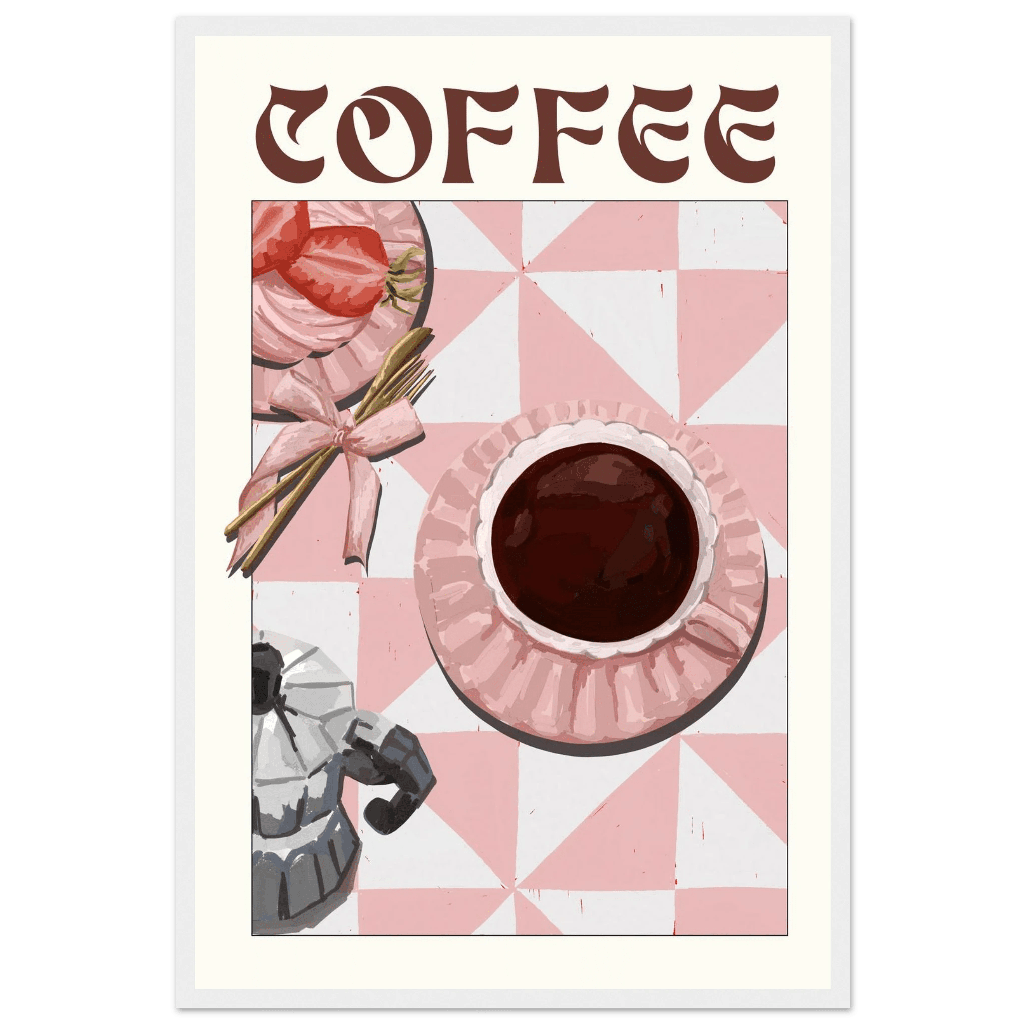 Coffee Poster – Cozy Breakfast Kitchen Wall Art Print (Digital & Printed Options) - Evergreen Posters