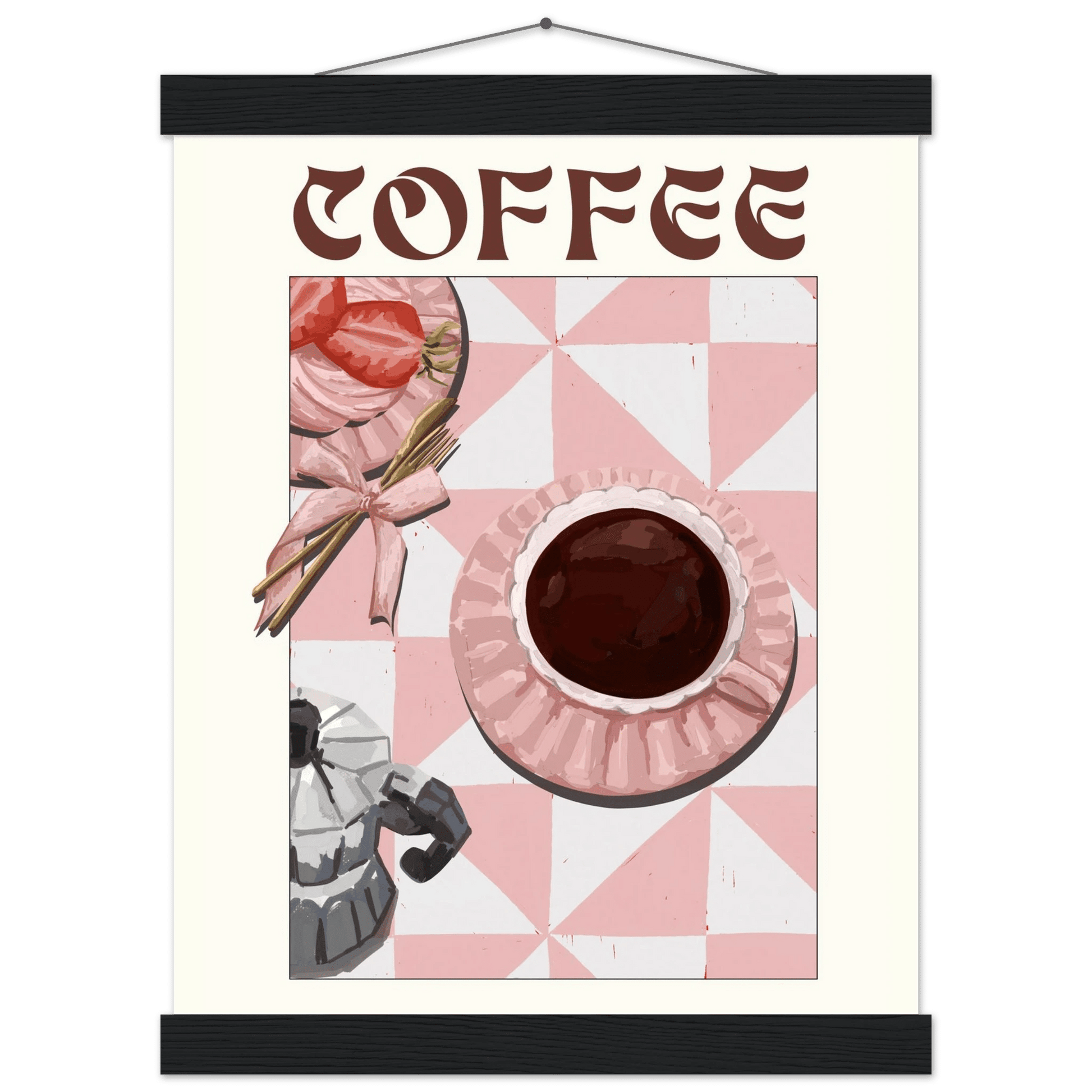 Coffee Poster – Cozy Breakfast Kitchen Wall Art Print (Digital & Printed Options) - Evergreen Posters