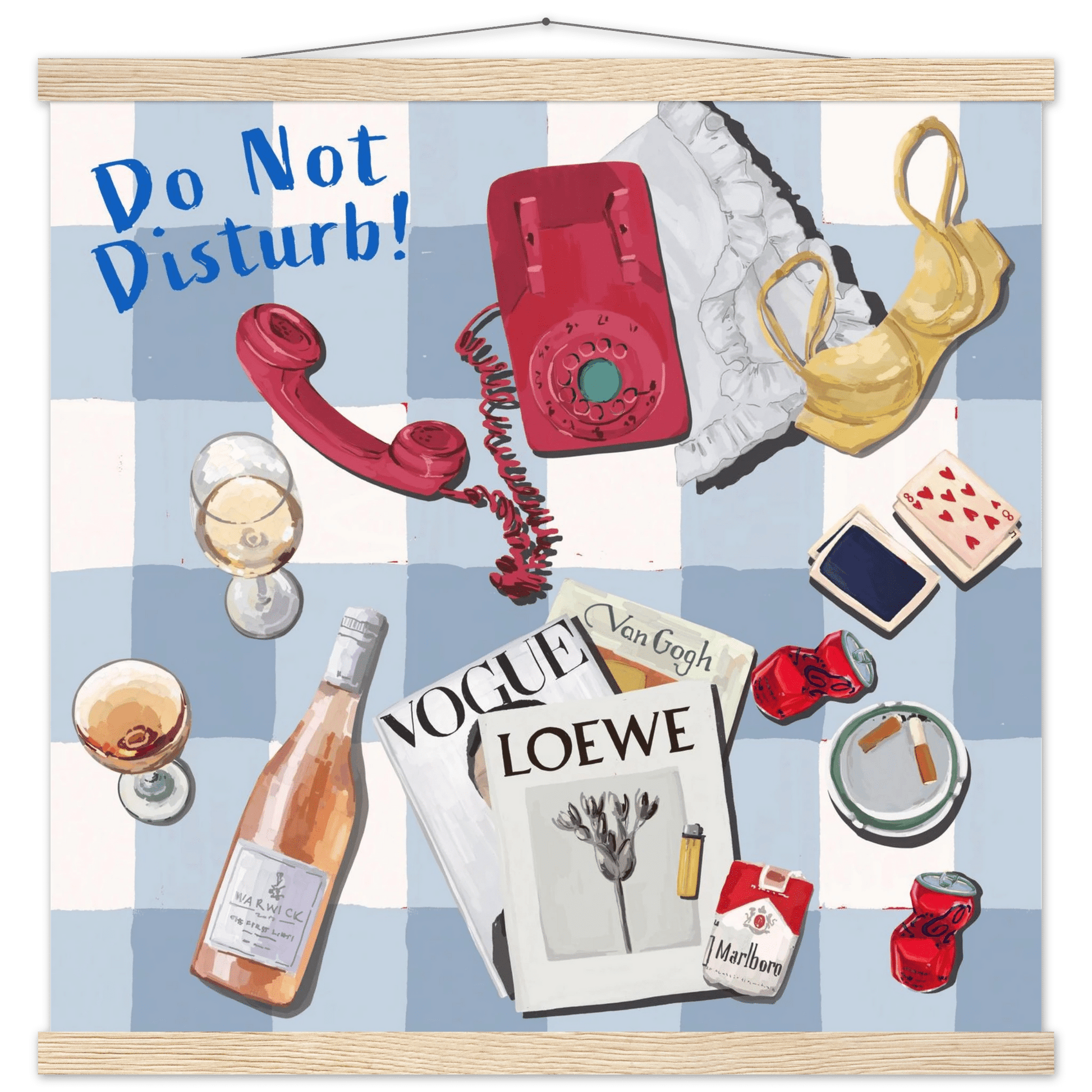 Do Not Disturb Poster | Dopamine Wall Art | Retro Bedroom Quote Print - Evergreen Posters - 29