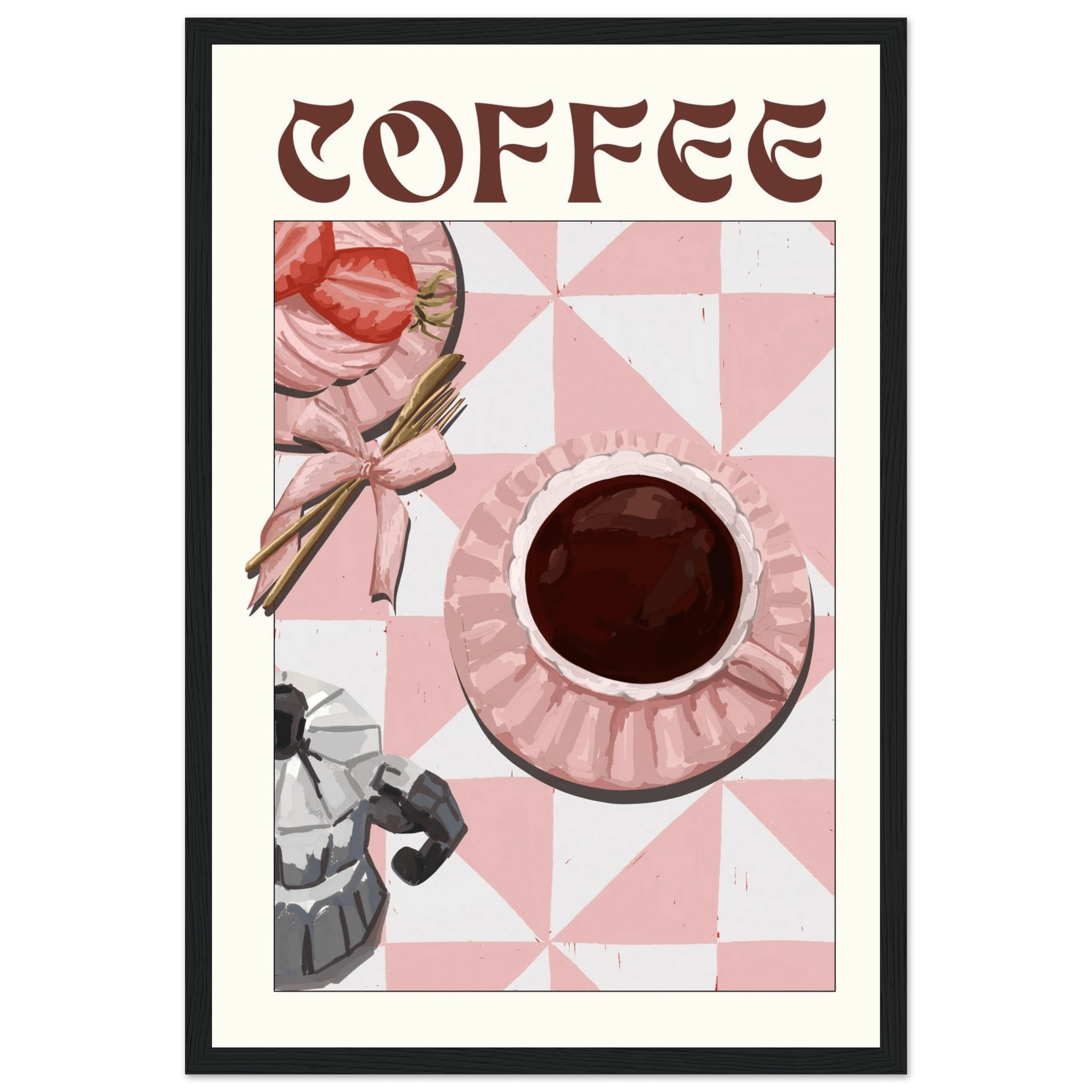 Coffee Poster – Cozy Breakfast Kitchen Wall Art Print (Digital & Printed Options) - Evergreen Posters
