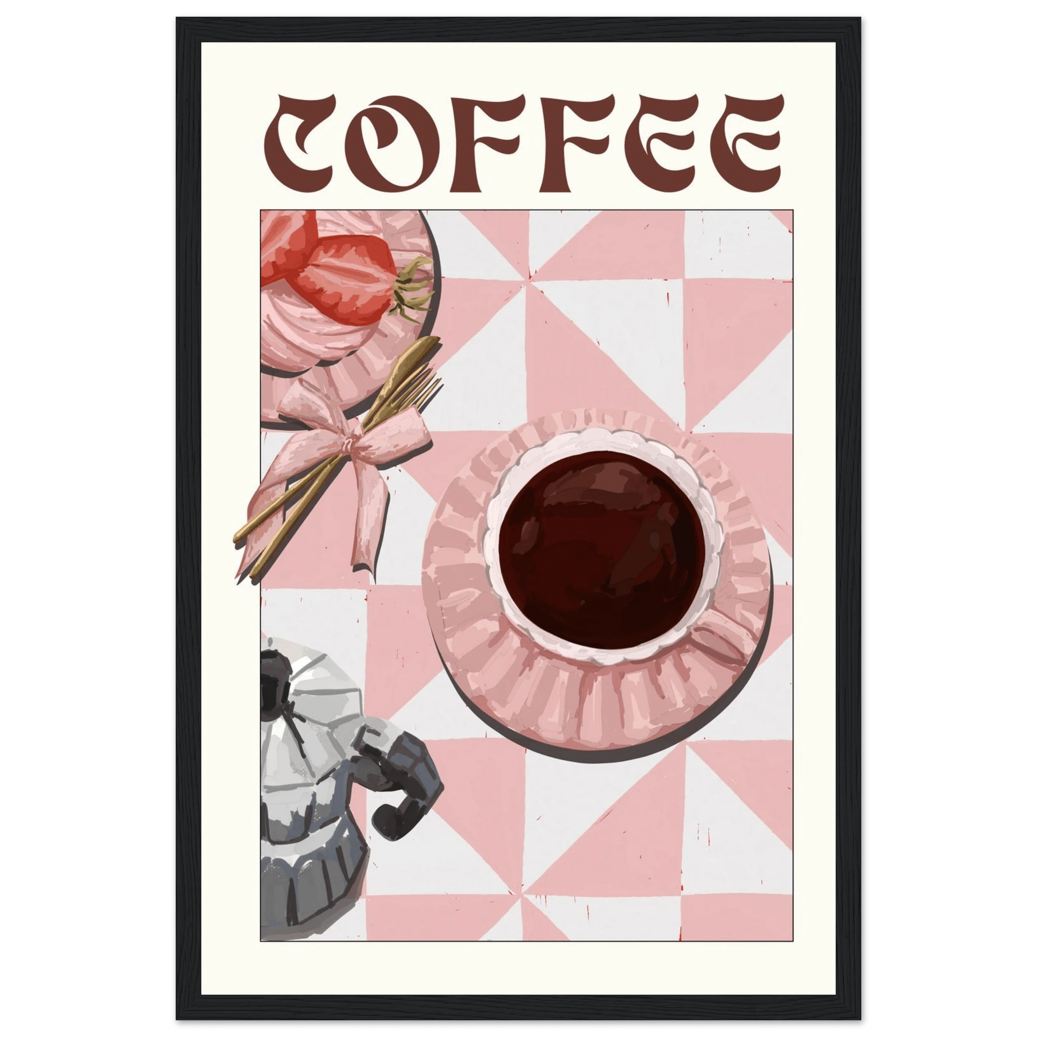 Coffee Poster – Cozy Breakfast Kitchen Wall Art Print (Digital & Printed Options) - Evergreen Posters
