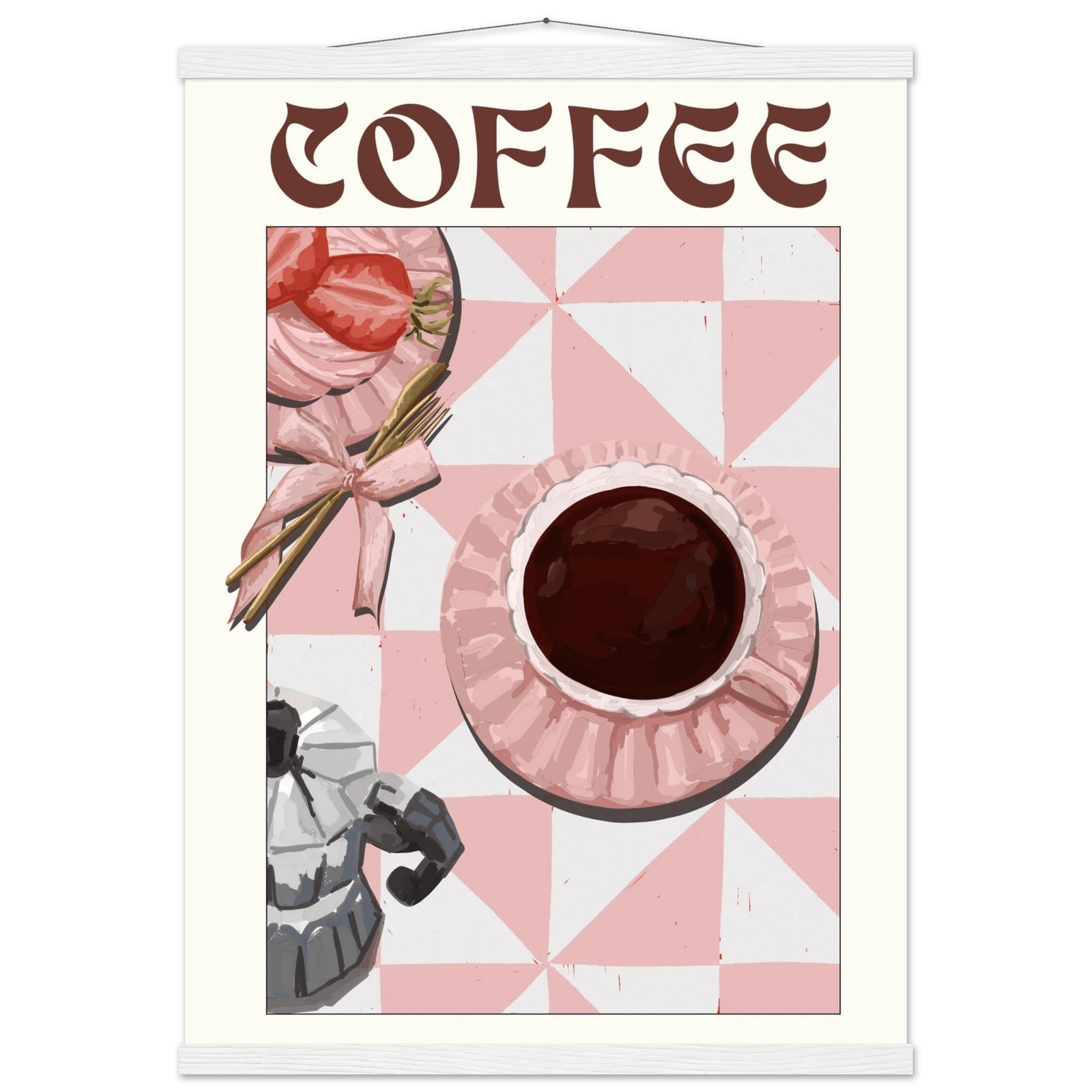 Coffee Poster – Cozy Breakfast Kitchen Wall Art Print (Digital & Printed Options) - Evergreen Posters
