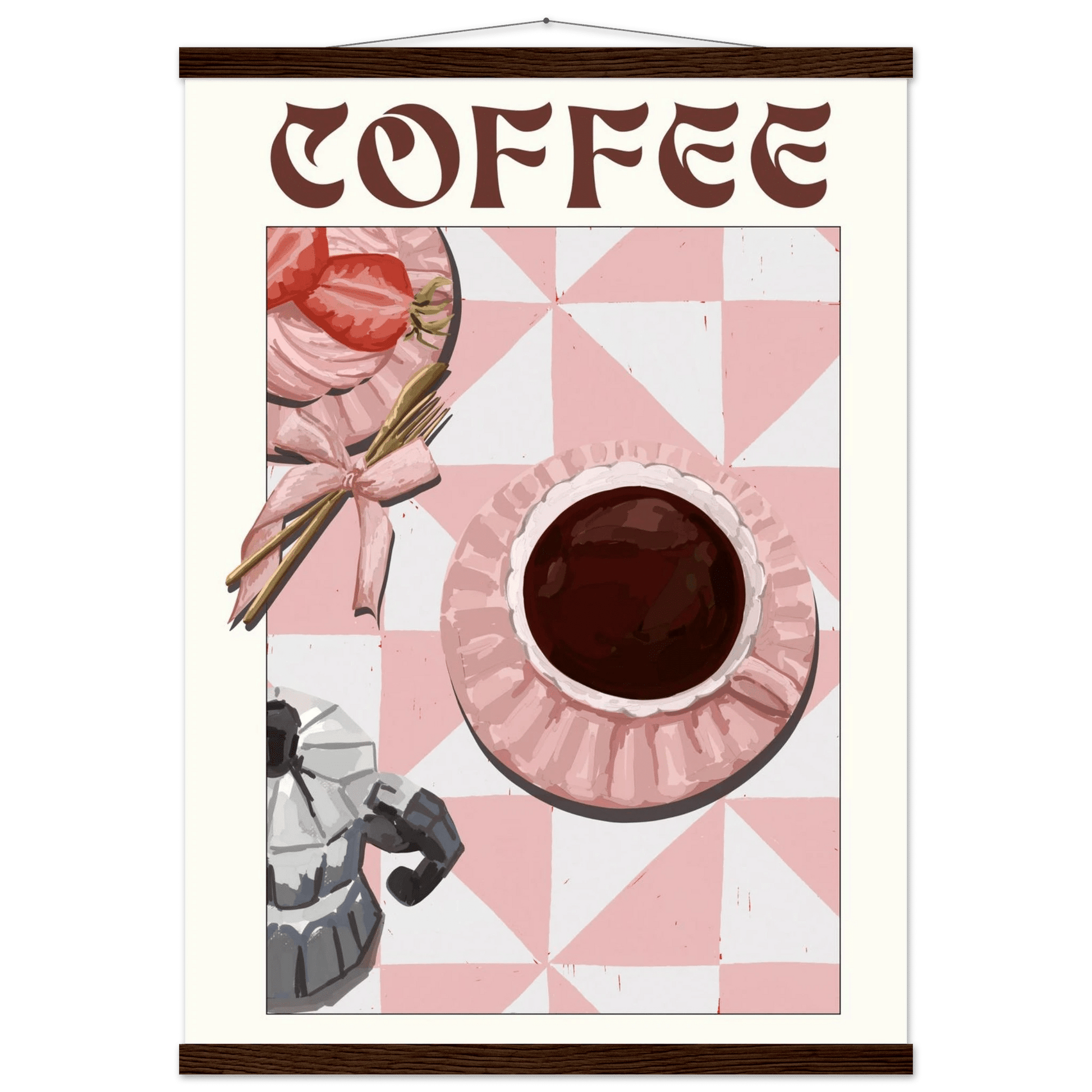 Coffee Poster – Cozy Breakfast Kitchen Wall Art Print (Digital & Printed Options) - Evergreen Posters