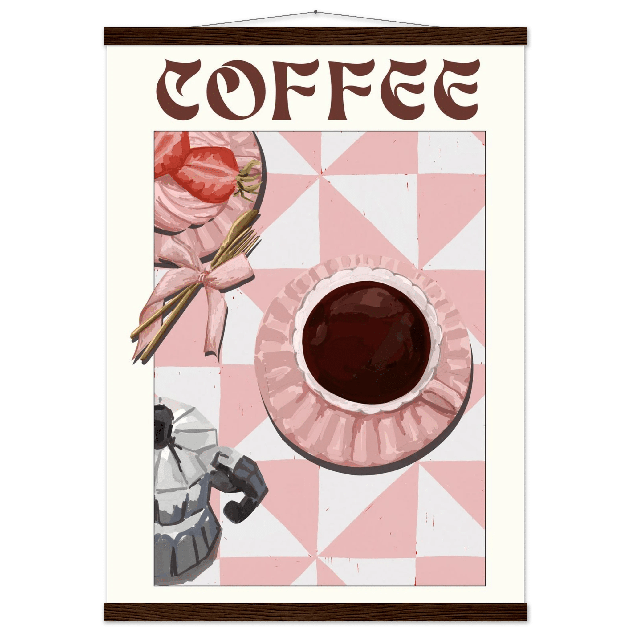 Coffee Poster – Cozy Breakfast Kitchen Wall Art Print (Digital & Printed Options) - Evergreen Posters