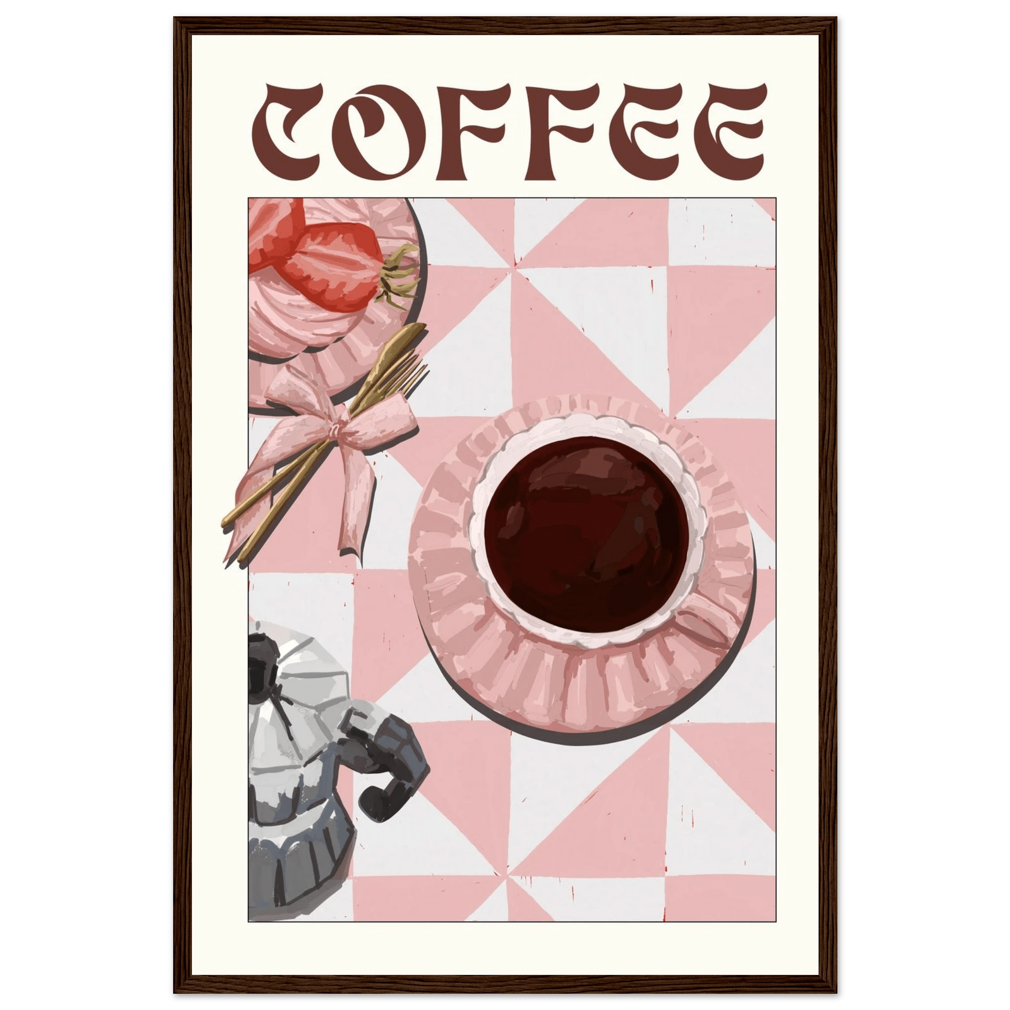 Coffee Poster – Cozy Breakfast Kitchen Wall Art Print (Digital & Printed Options) - Evergreen Posters