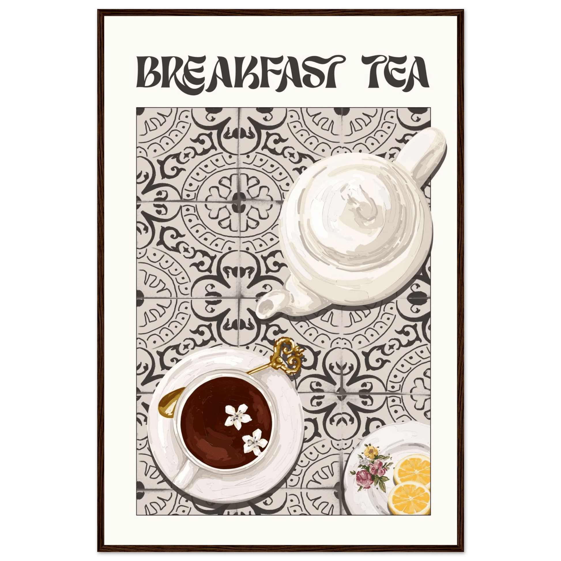 Breakfast Tea Poster – Cozy Kitchen Wall Art Print (Digital & Printed Options) - Evergreen Posters