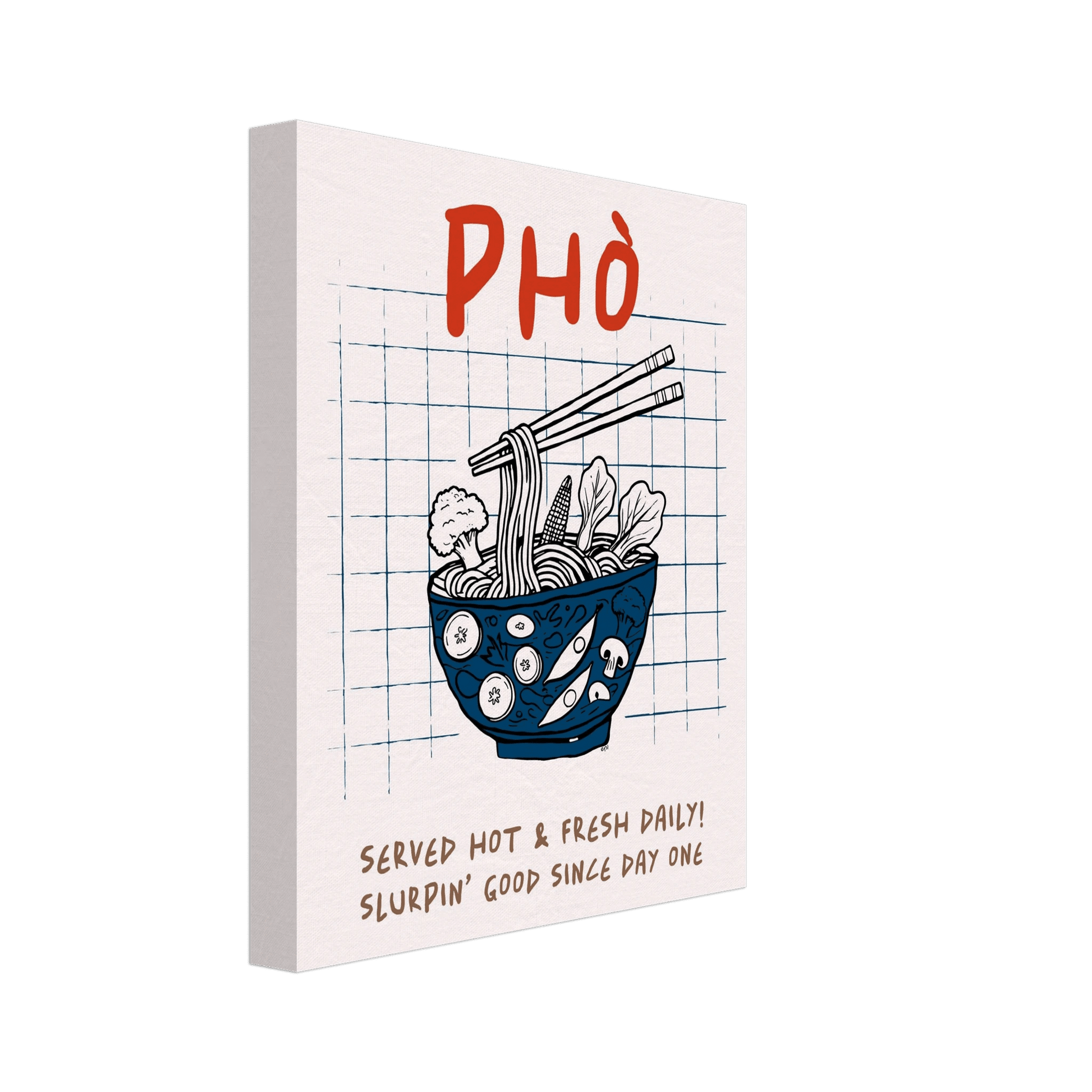 Pho Poster – Slurpin’ Good Vietnamese Kitchen Wall Art Print (Digital & Printed Options) - Evergreen Posters