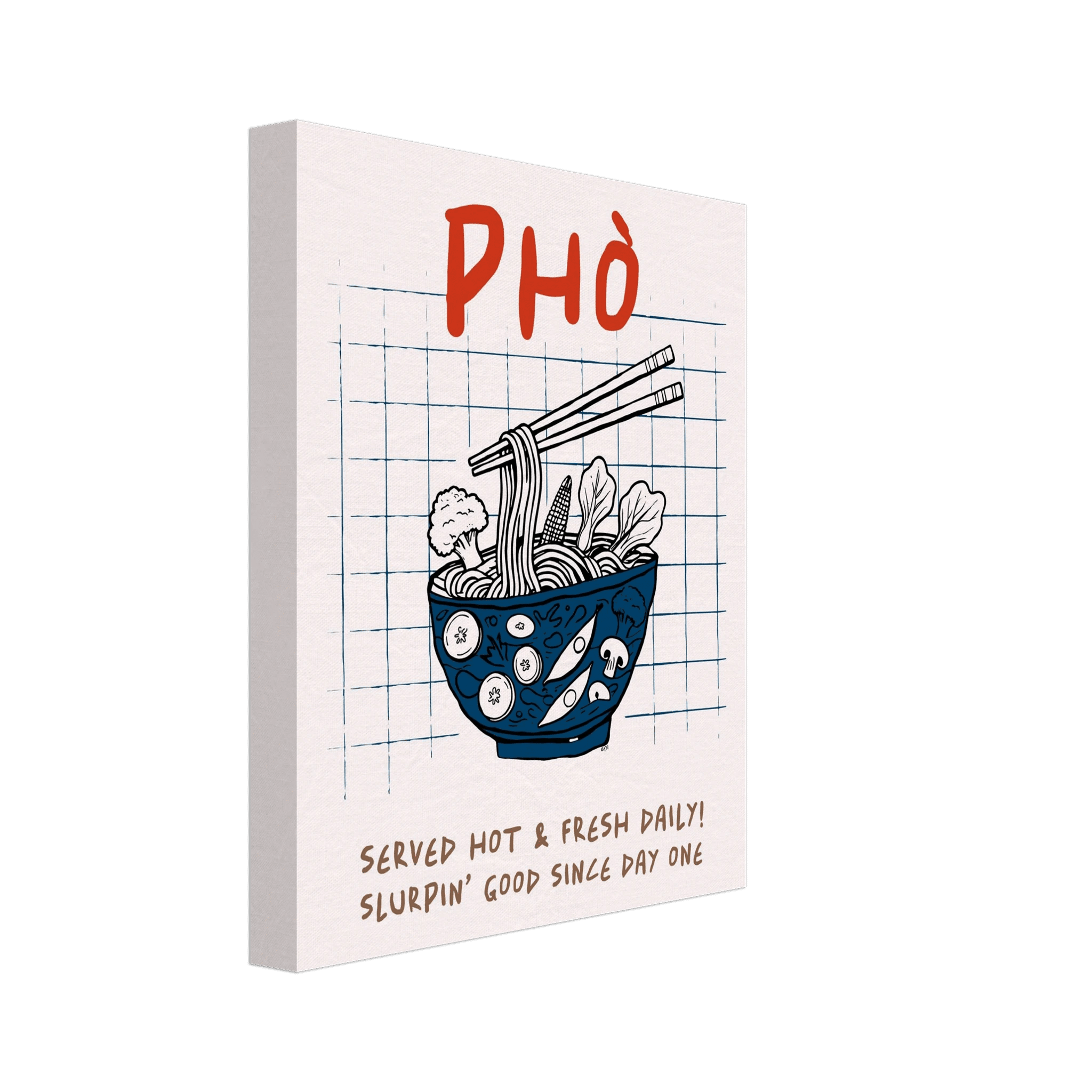 Pho Poster – Slurpin’ Good Vietnamese Kitchen Wall Art Print (Digital & Printed Options) - Evergreen Posters