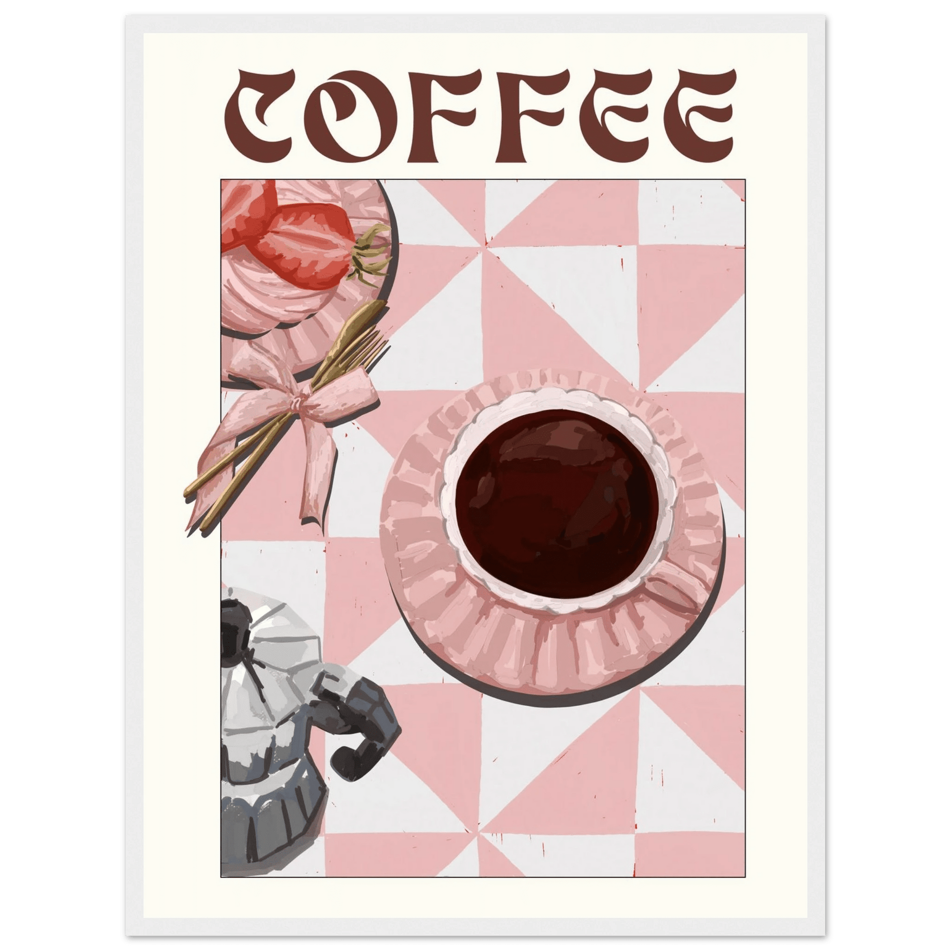 Coffee Poster – Cozy Breakfast Kitchen Wall Art Print (Digital & Printed Options) - Evergreen Posters