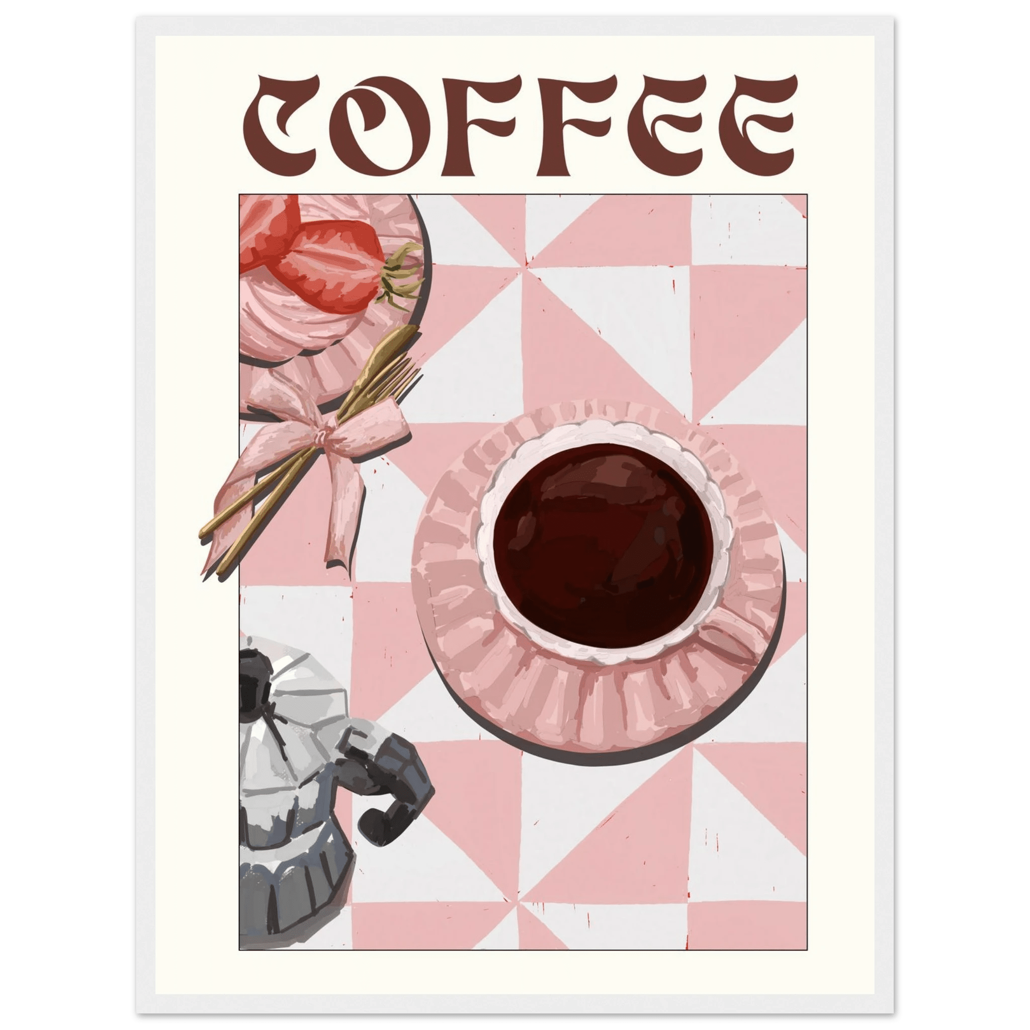 Coffee Poster – Cozy Breakfast Kitchen Wall Art Print (Digital & Printed Options) - Evergreen Posters