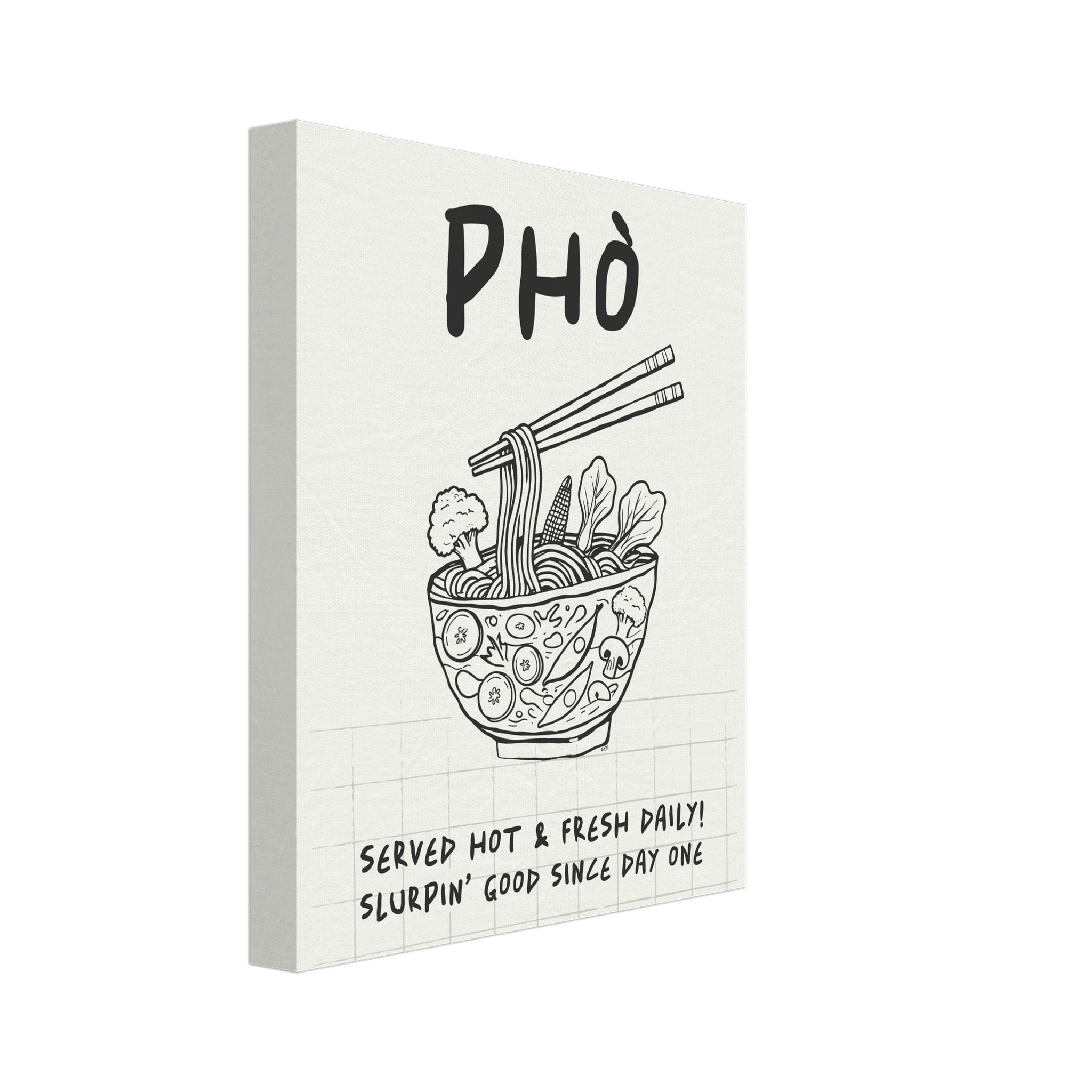Pho Poster – Slurpin’ Good Vietnamese Kitchen Wall Art Print (Digital & Printed Options) - Evergreen Posters