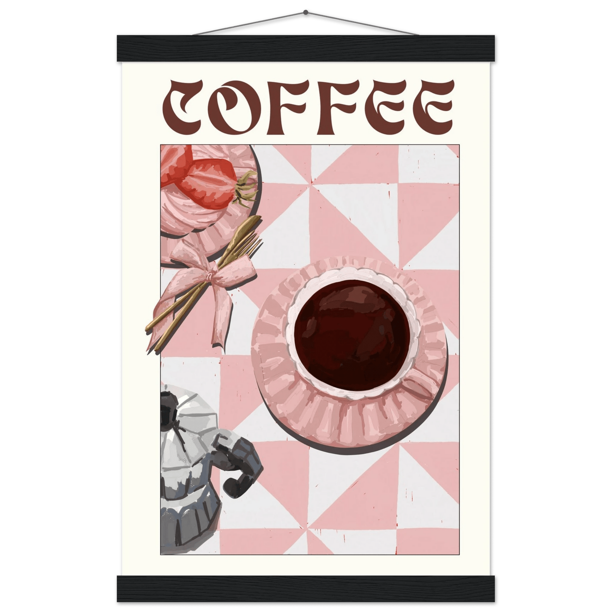 Coffee Poster – Cozy Breakfast Kitchen Wall Art Print (Digital & Printed Options) - Evergreen Posters