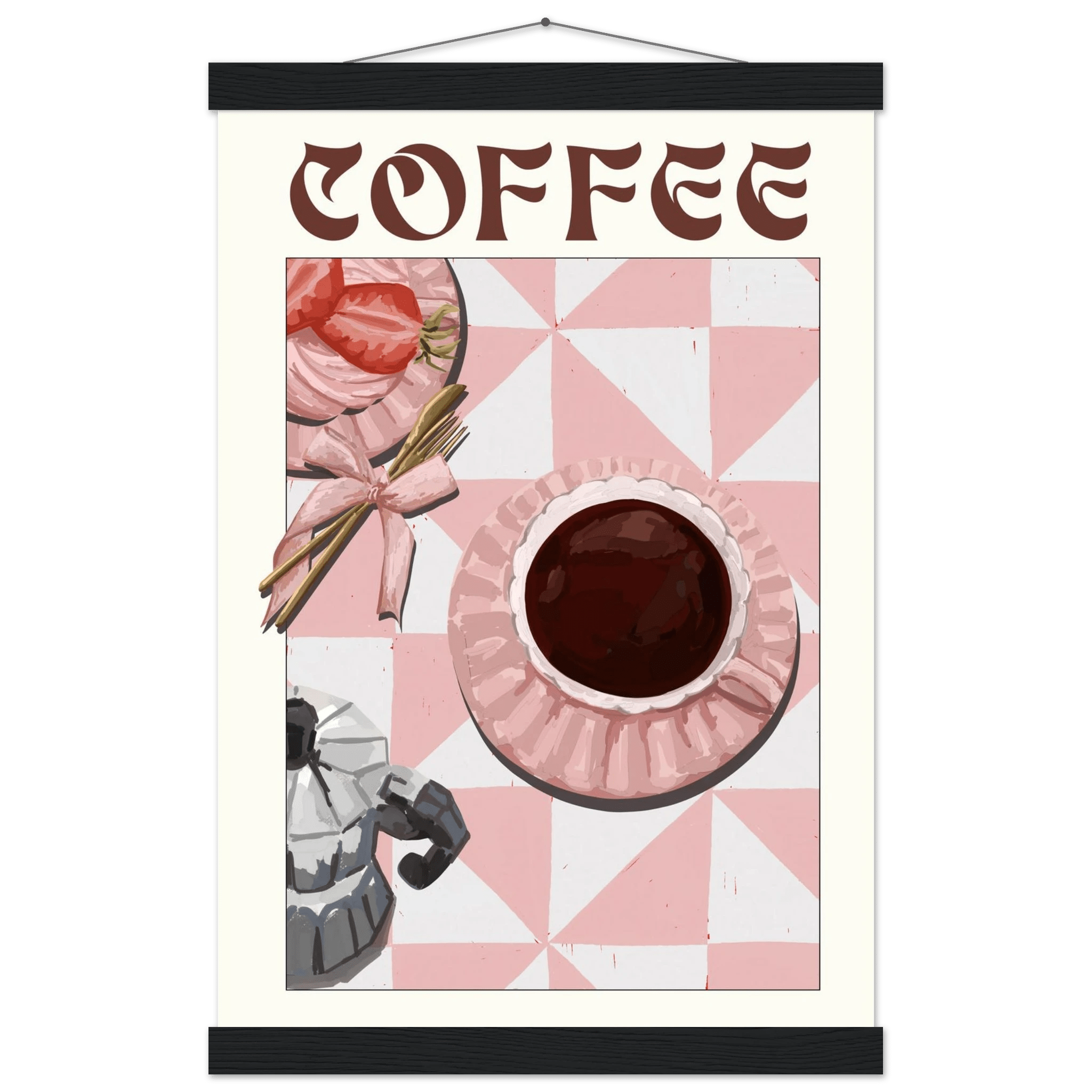 Coffee Poster – Cozy Breakfast Kitchen Wall Art Print (Digital & Printed Options) - Evergreen Posters