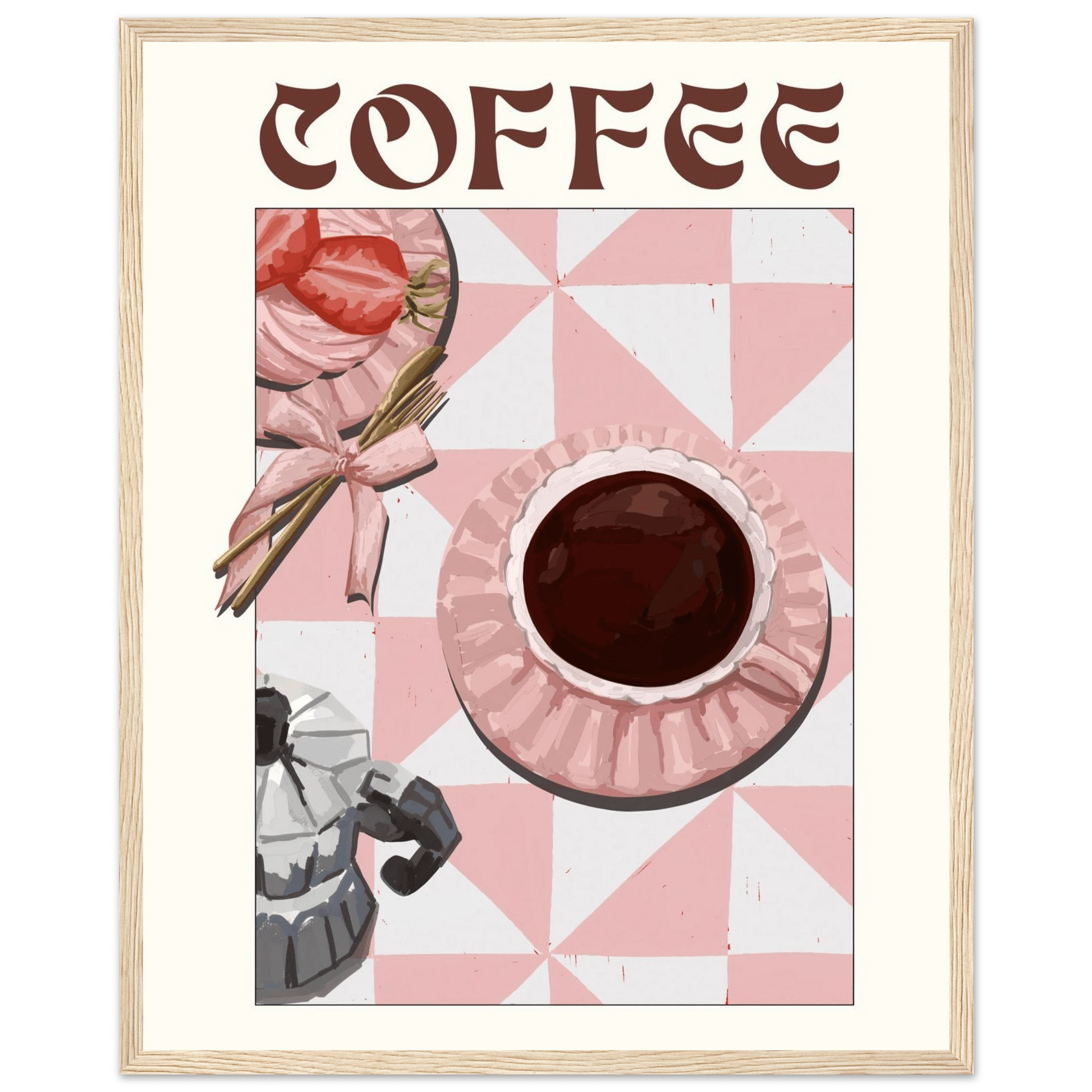 Coffee Poster – Cozy Breakfast Kitchen Wall Art Print (Digital & Printed Options) - Evergreen Posters