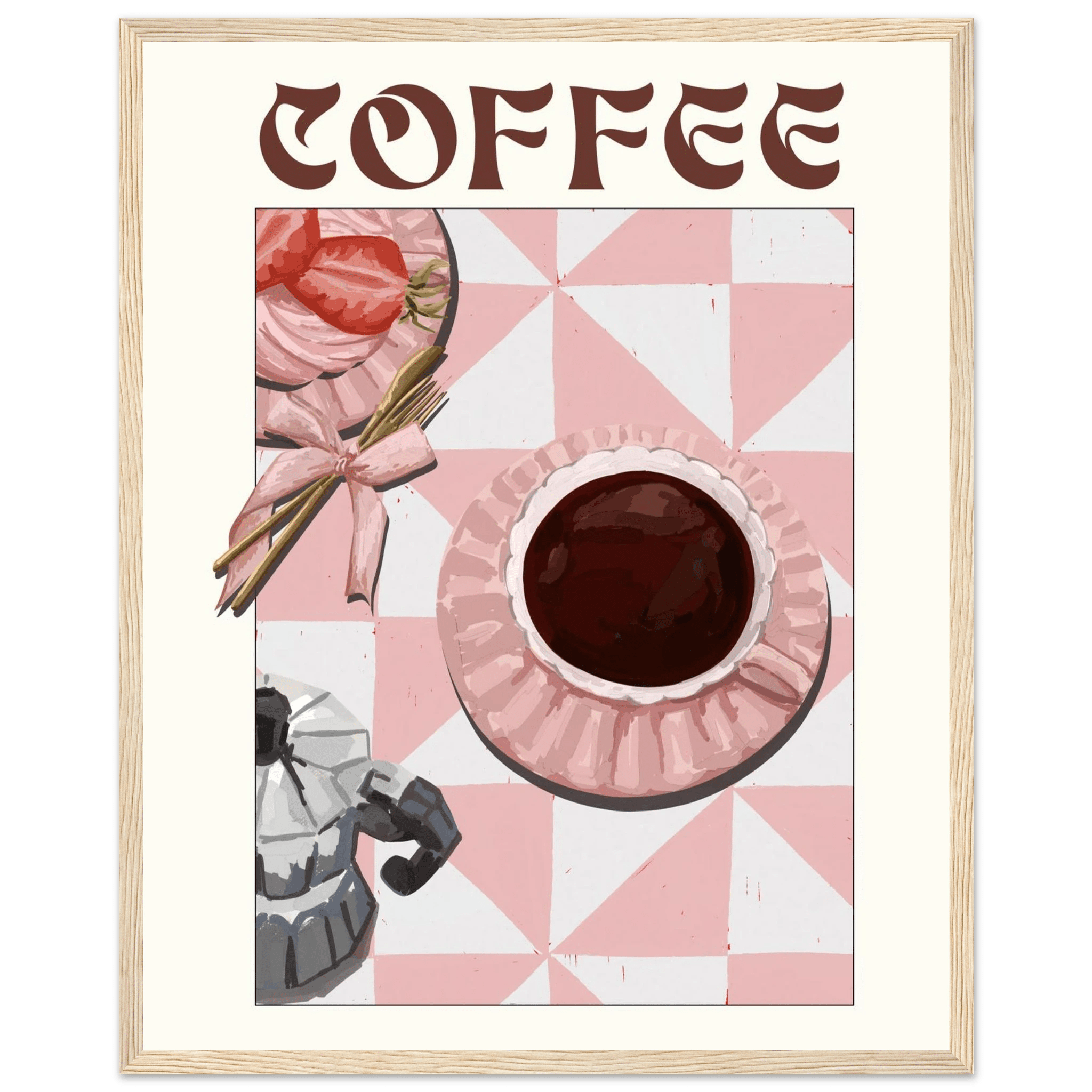 Coffee Poster – Cozy Breakfast Kitchen Wall Art Print (Digital & Printed Options) - Evergreen Posters