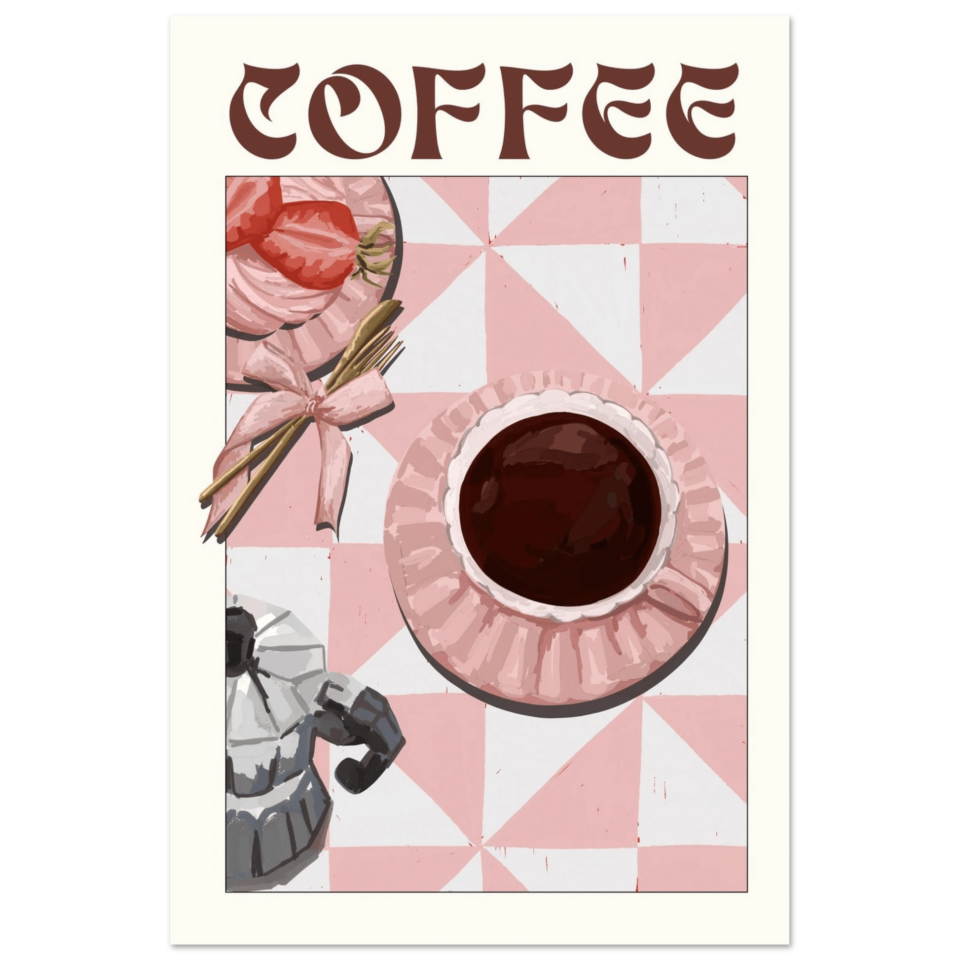 Coffee Poster – Cozy Breakfast Kitchen Wall Art Print (Digital & Printed Options) - Evergreen Posters