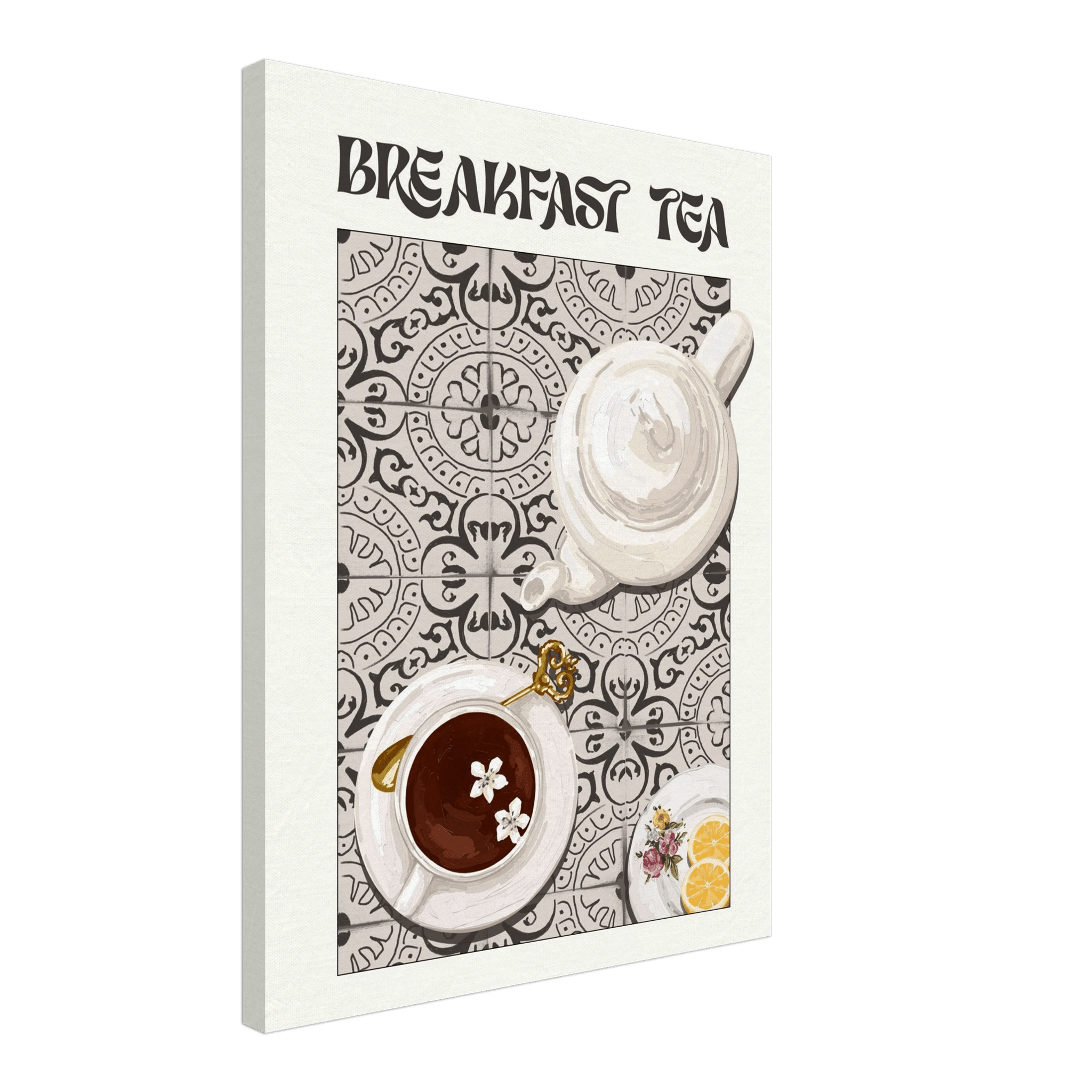 Breakfast Tea Poster – Cozy Kitchen Wall Art Print (Digital & Printed Options) - Evergreen Posters