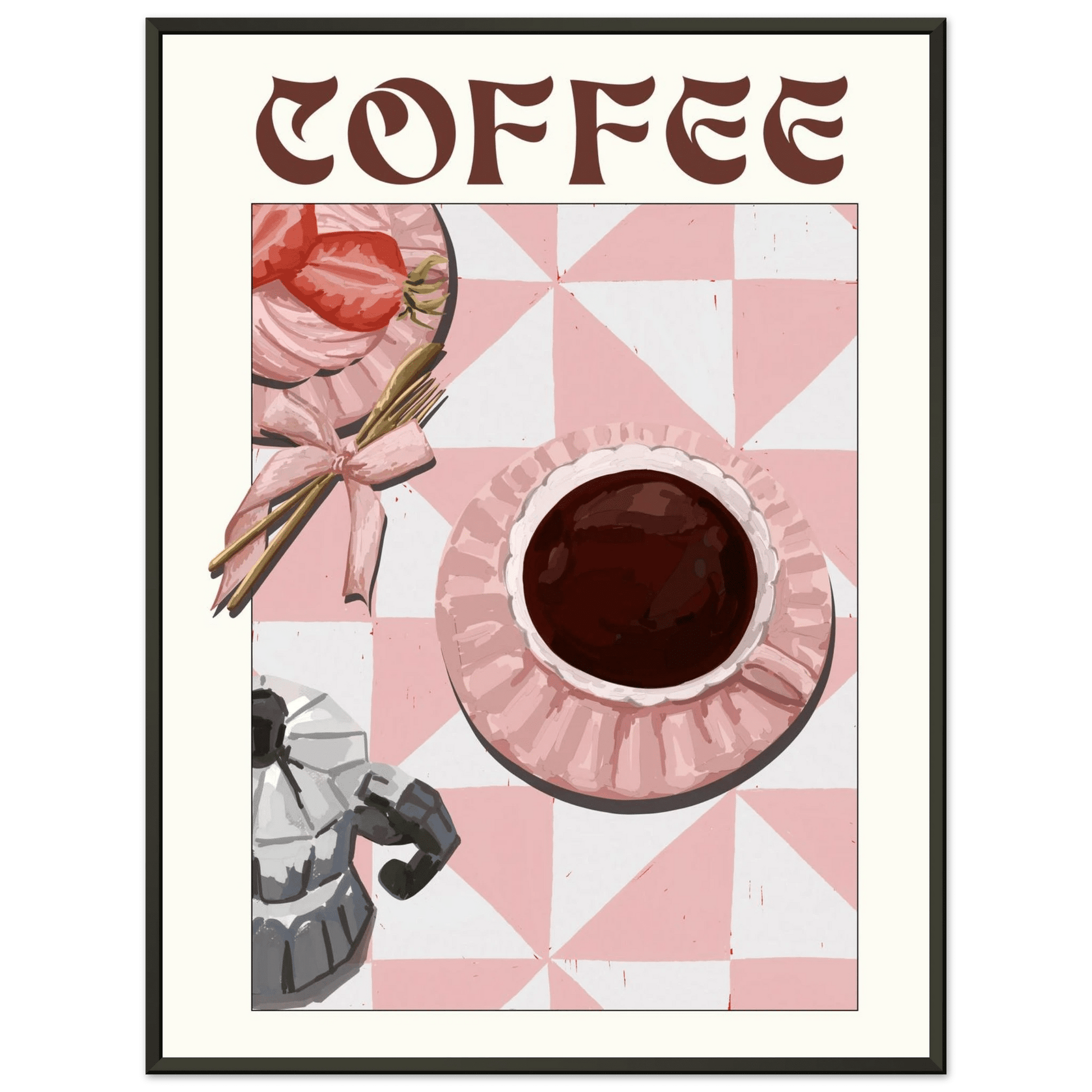 Coffee Poster – Cozy Breakfast Kitchen Wall Art Print (Digital & Printed Options) - Evergreen Posters