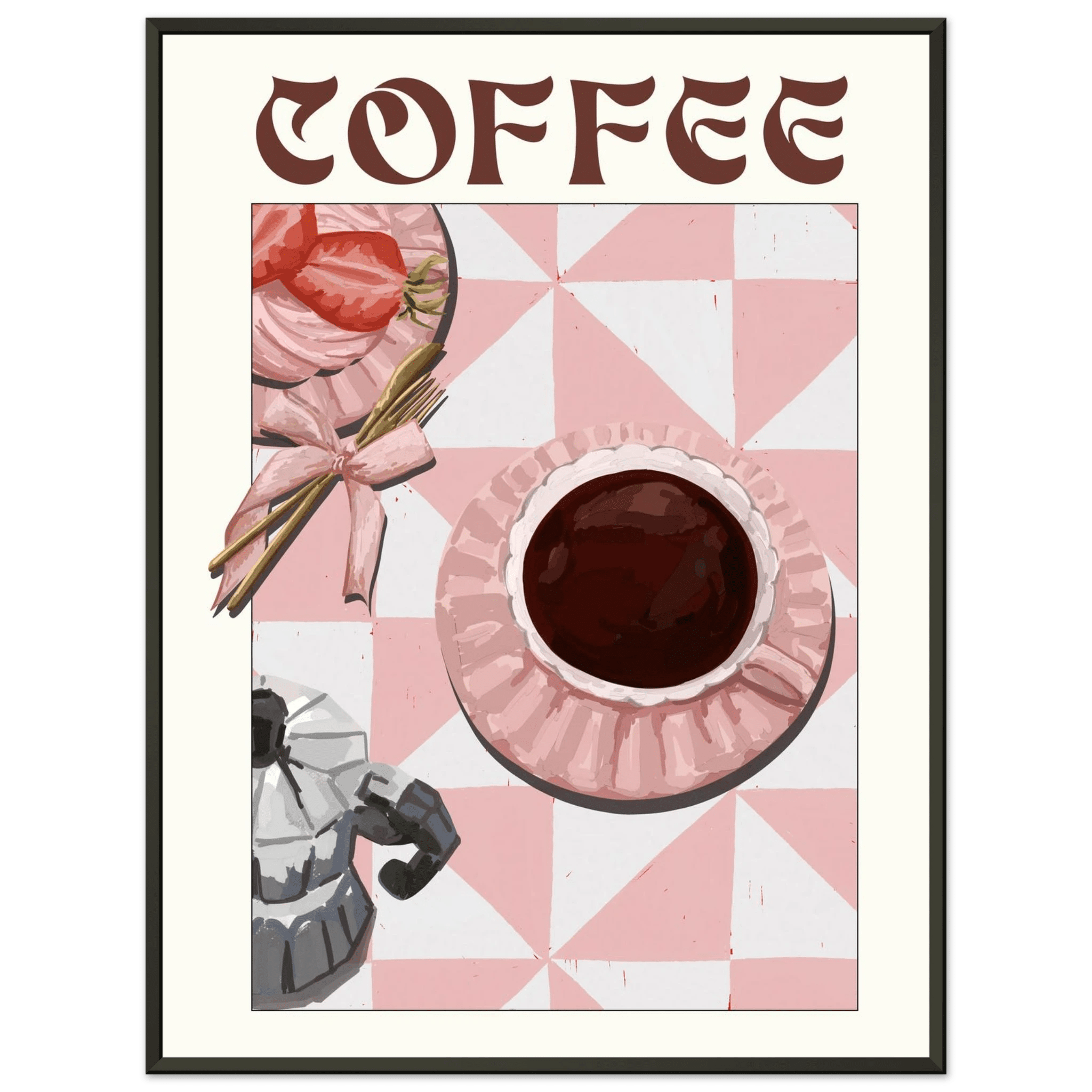 Coffee Poster – Cozy Breakfast Kitchen Wall Art Print (Digital & Printed Options) - Evergreen Posters