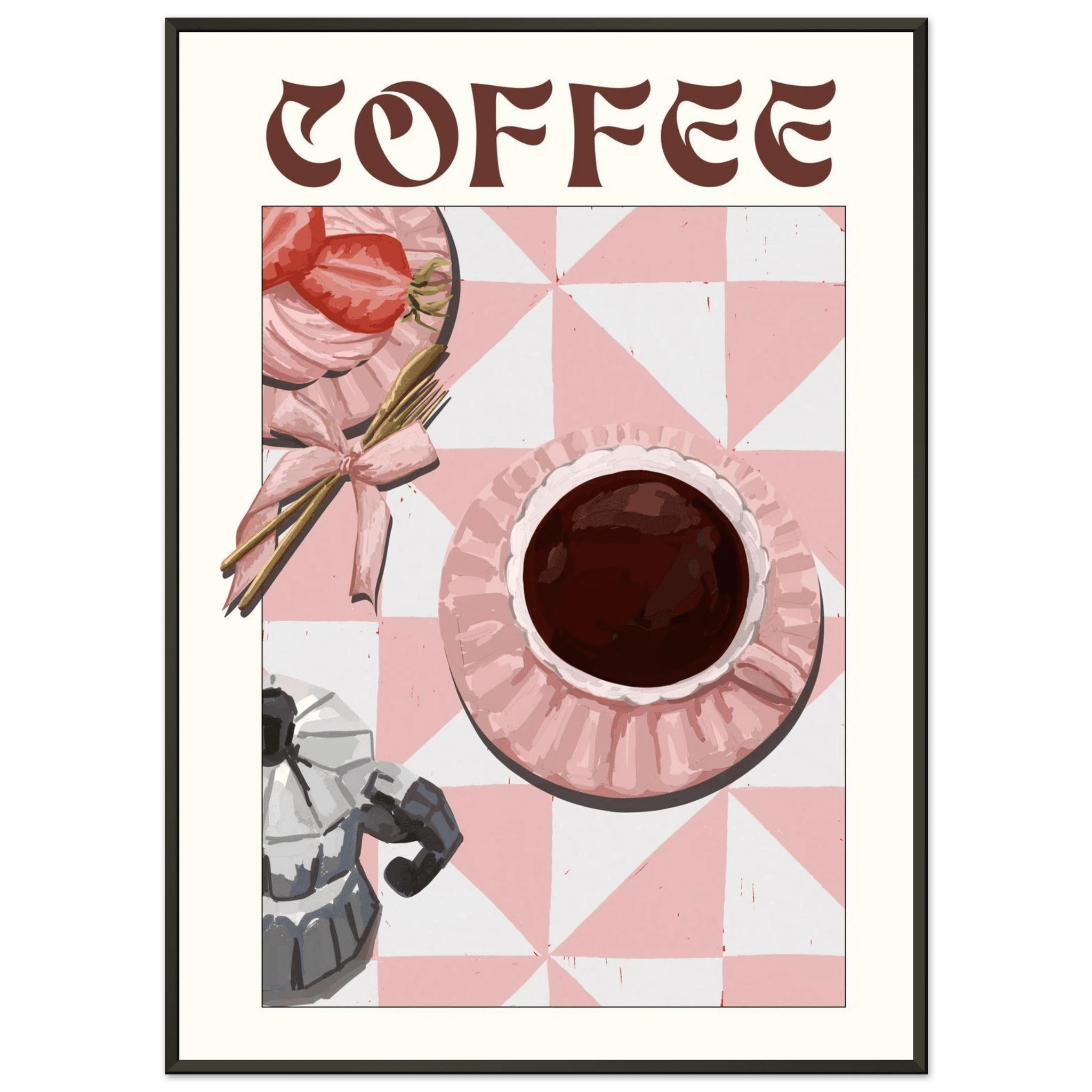 Coffee Poster – Cozy Breakfast Kitchen Wall Art Print (Digital & Printed Options) - Evergreen Posters