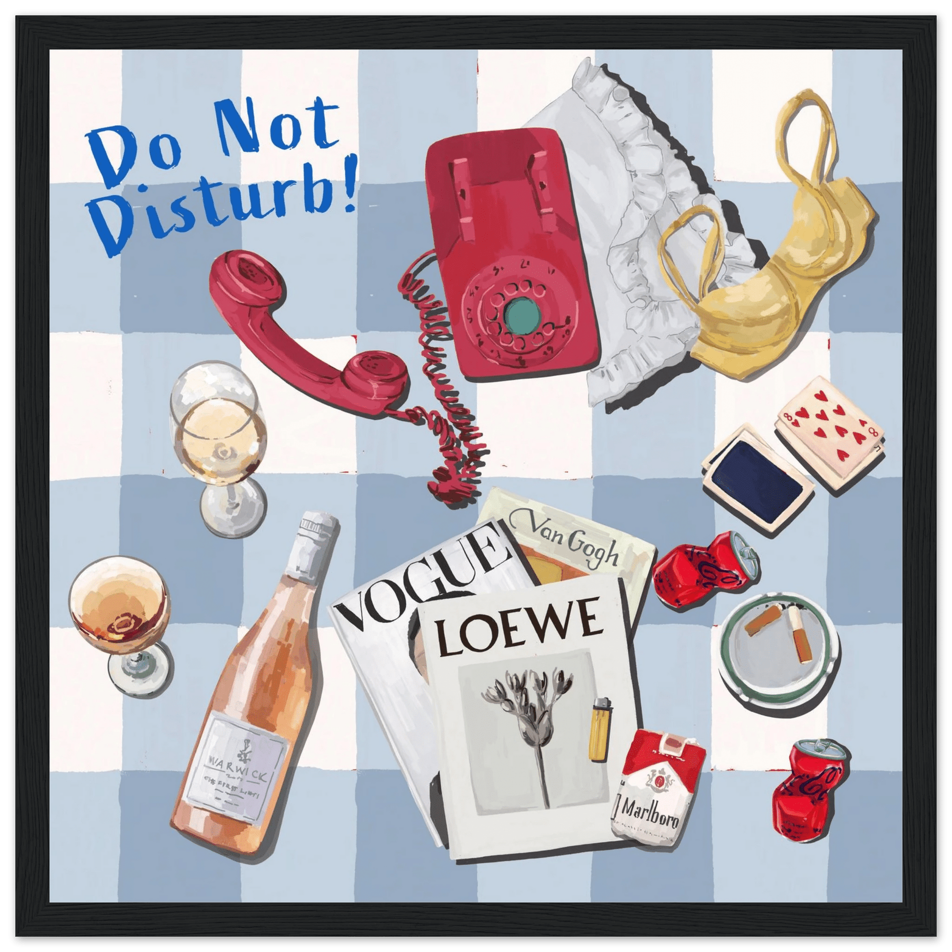 Do Not Disturb Poster | Dopamine Wall Art | Retro Bedroom Quote Print - Evergreen Posters - 13