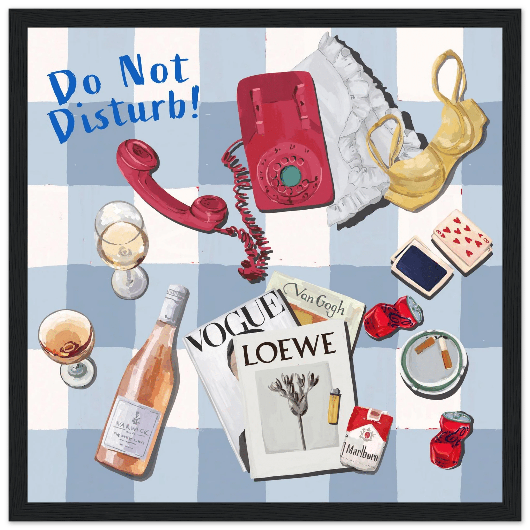 Do Not Disturb Poster | Dopamine Wall Art | Retro Bedroom Quote Print - Evergreen Posters - 13