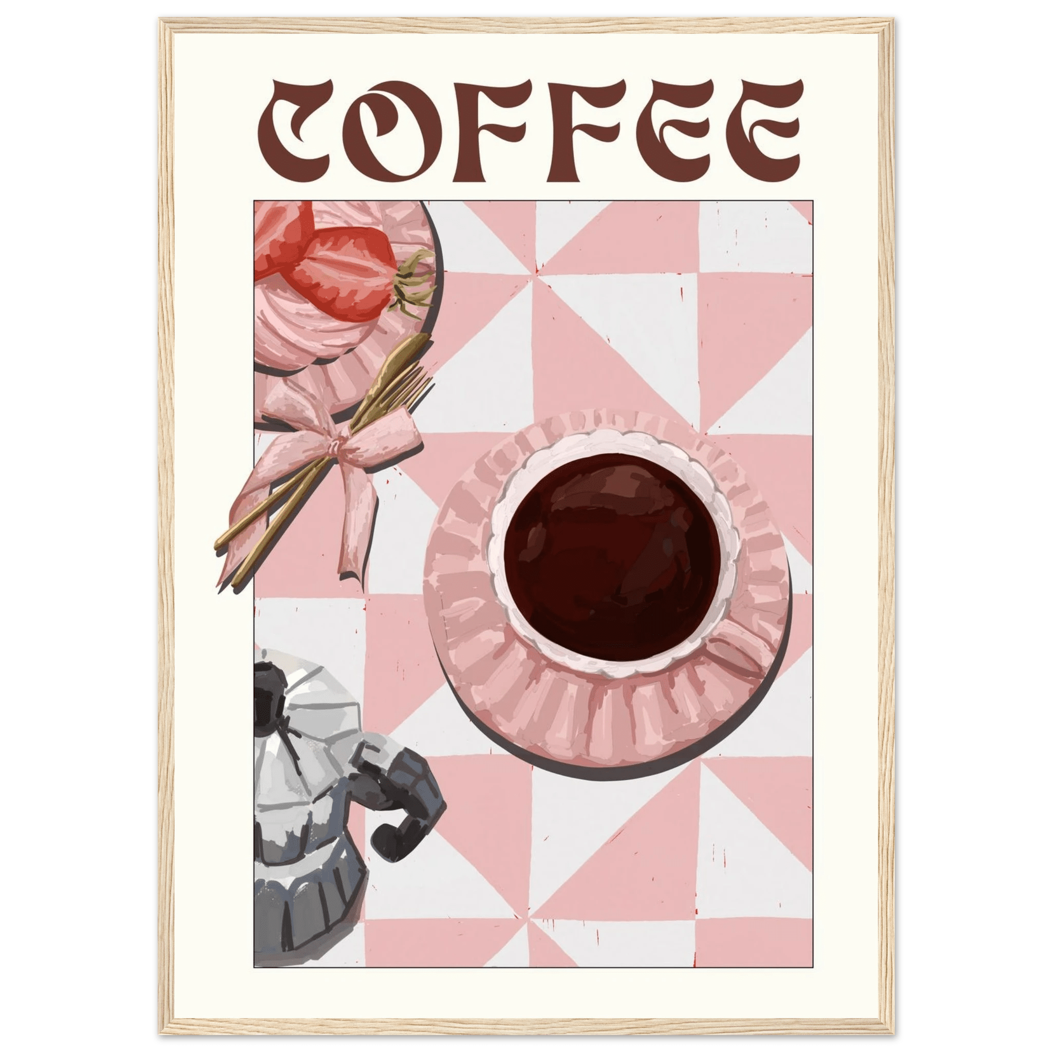 Coffee Poster – Cozy Breakfast Kitchen Wall Art Print (Digital & Printed Options) - Evergreen Posters