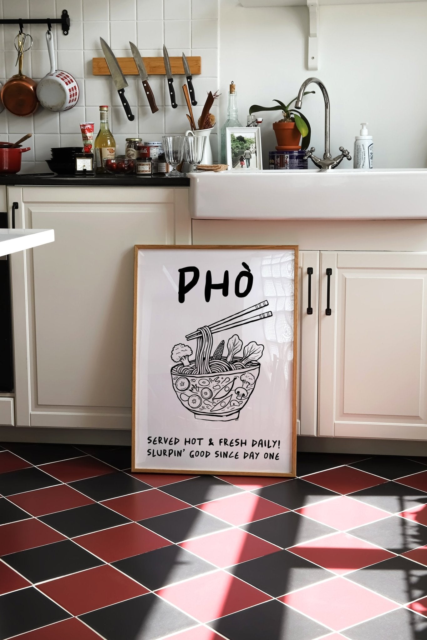 Pho Poster – Funny Vietnamese Kitchen Wall Art Print (Digital & Printed Options) - Evergreen Posters
