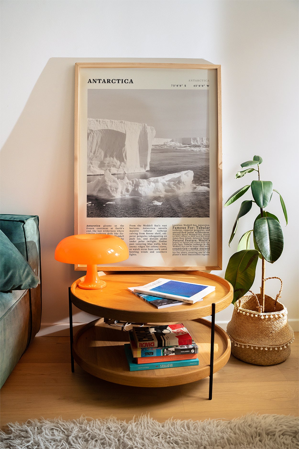 Antarctica Poster Black and White – Vintage Weddell Sea Iceberg Print (Digital & Printed Options) - Evergreen Posters