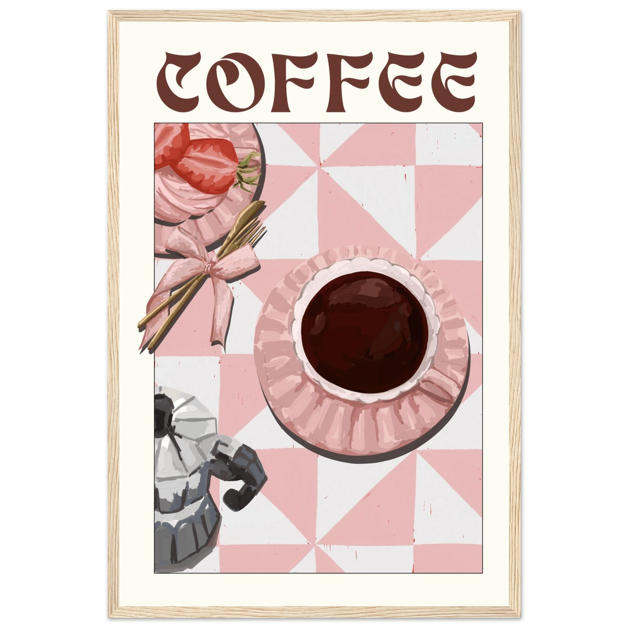 Coffee Poster – Cozy Breakfast Kitchen Wall Art Print (Digital & Printed Options) - Evergreen Posters