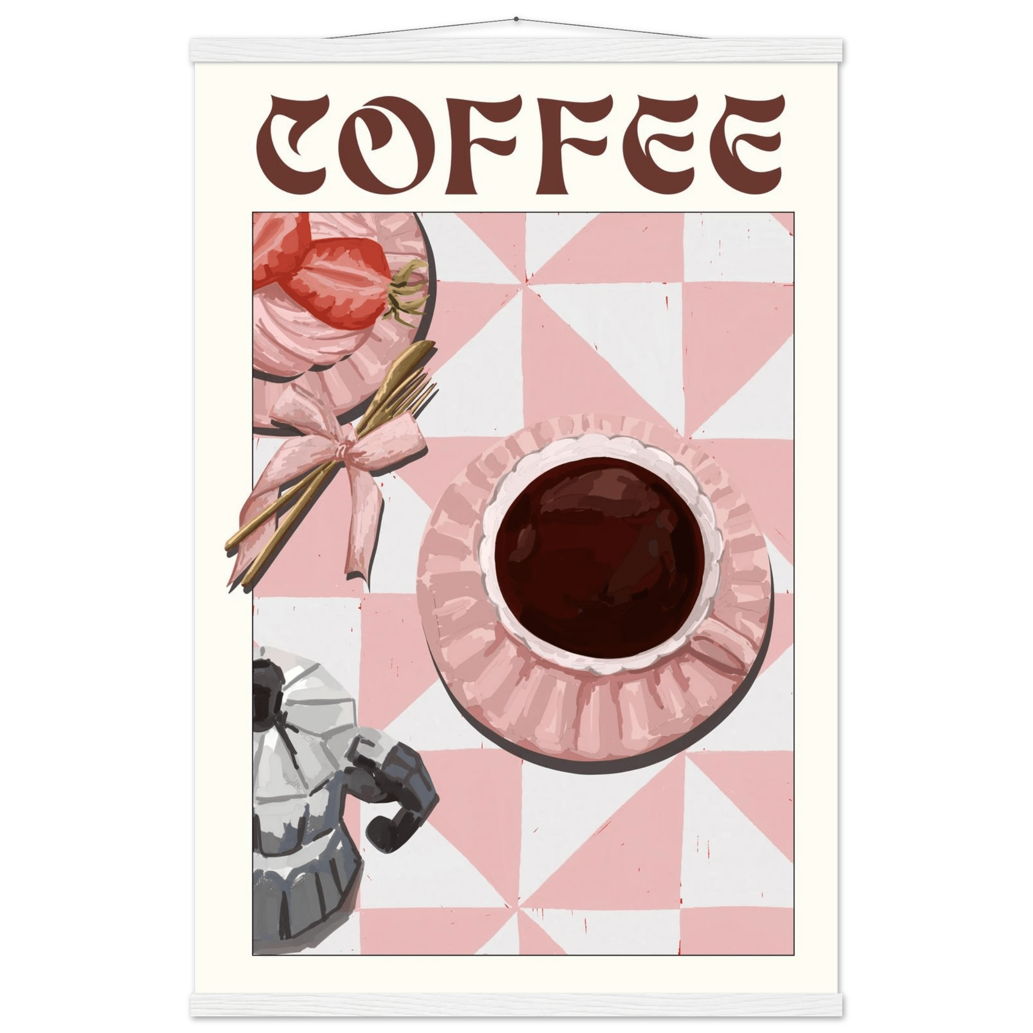 Coffee Poster – Cozy Breakfast Kitchen Wall Art Print (Digital & Printed Options) - Evergreen Posters