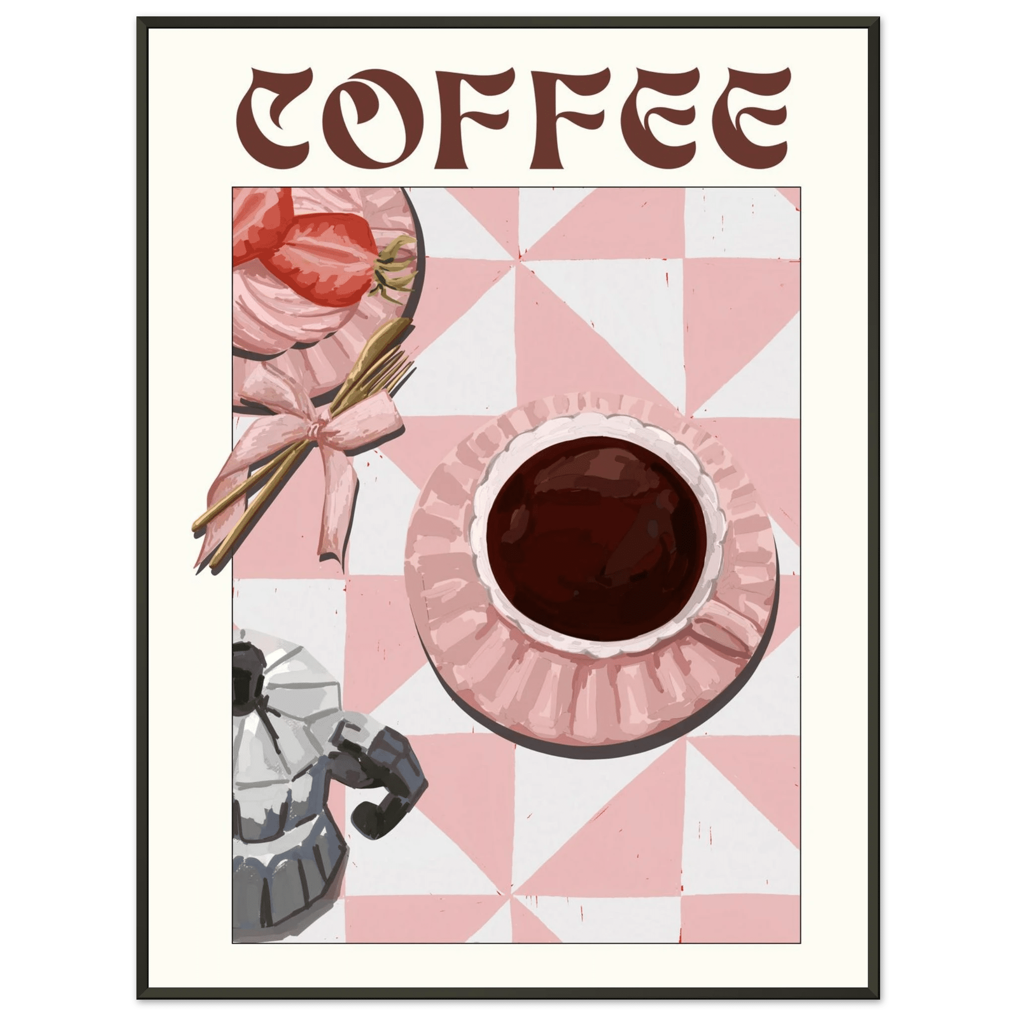 Coffee Poster – Cozy Breakfast Kitchen Wall Art Print (Digital & Printed Options) - Evergreen Posters